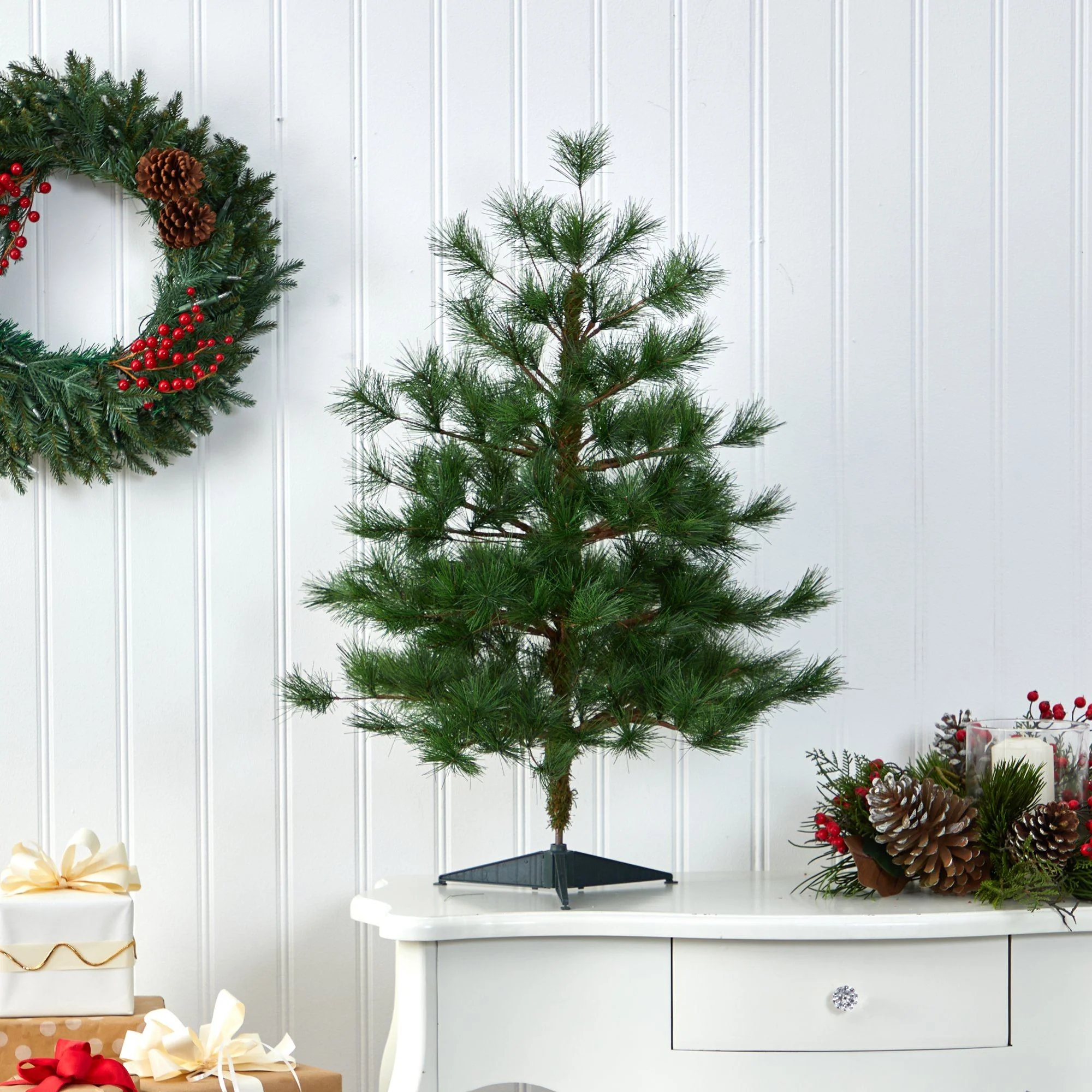 3’ Yukon Mixed Pine Artificial Christmas Tree with 213 Bendable Branches - Image 2