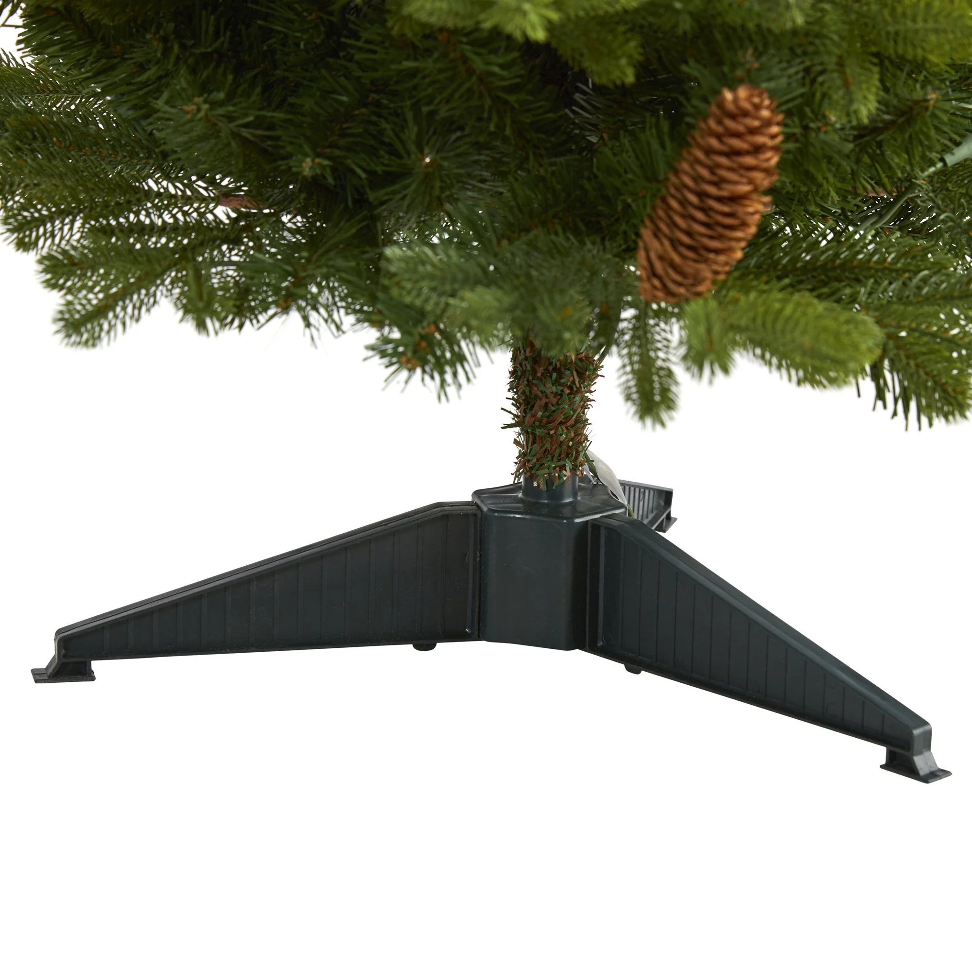 3’ Yukon Mountain Fir Artificial Christmas Tree with 50 Clear Lights and Pine Cones - Image 4