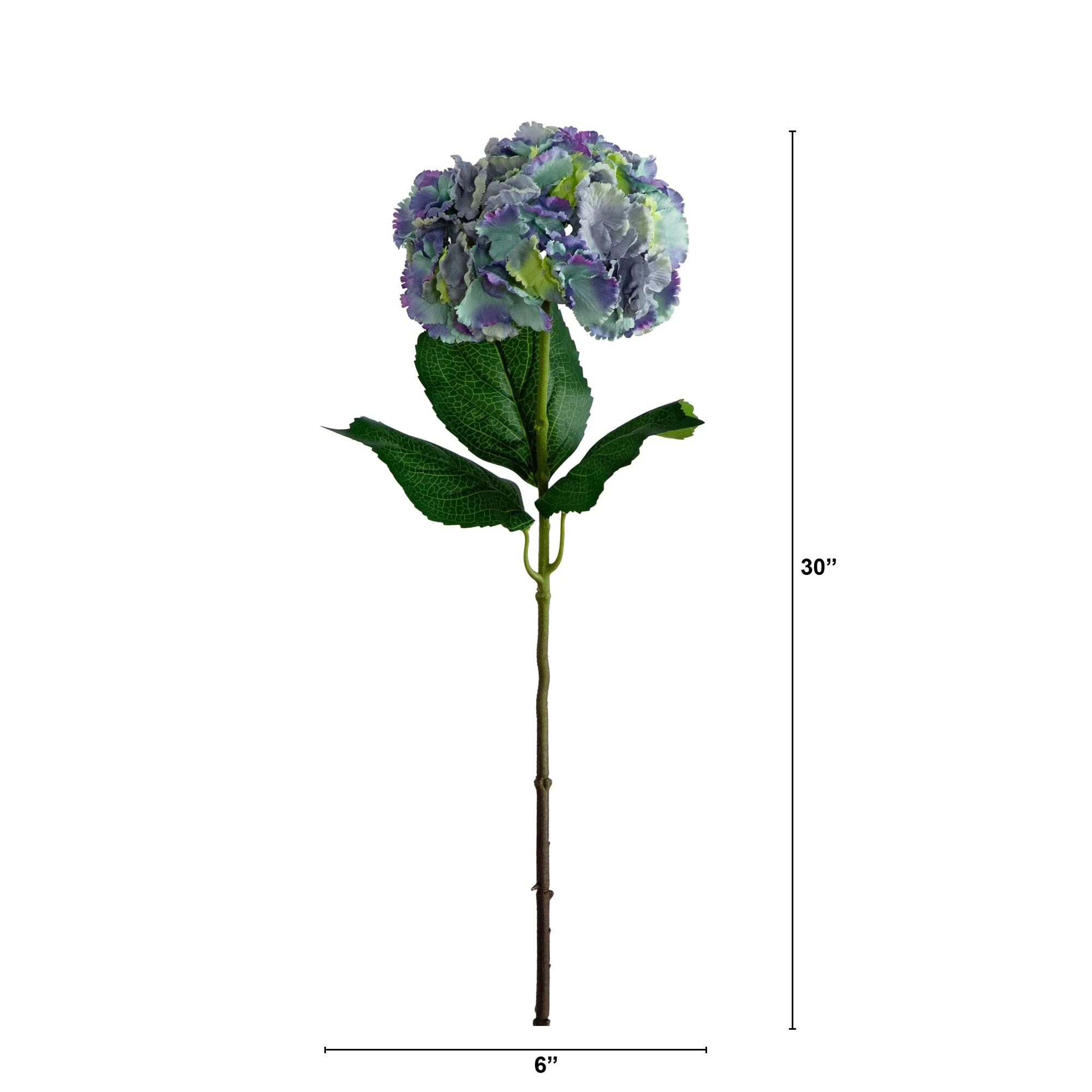 30" Artificial Hydrangea Flower Stems- Set of 3 - Image 12