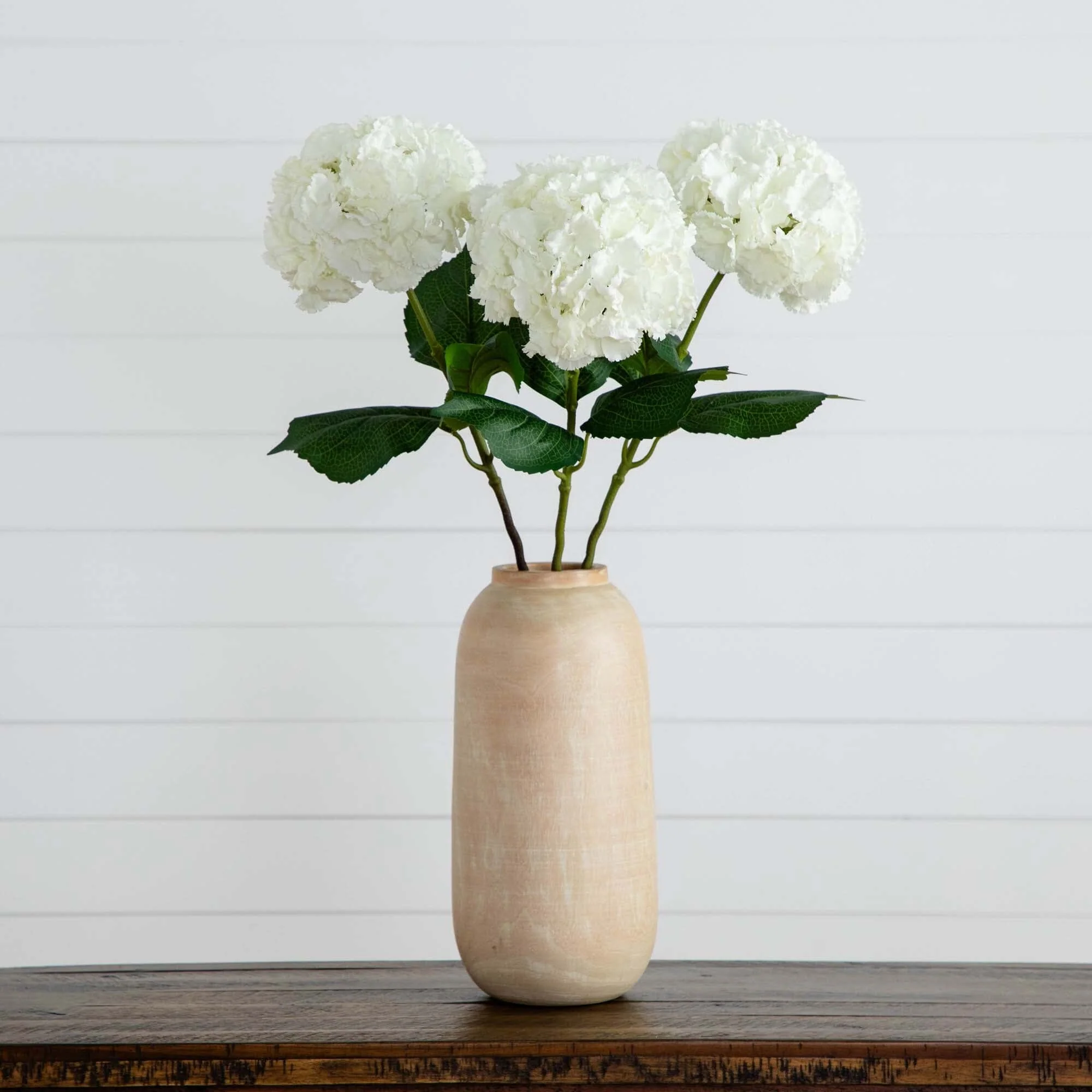 30" Artificial Hydrangea Flower Stems- Set of 3 - Image 15