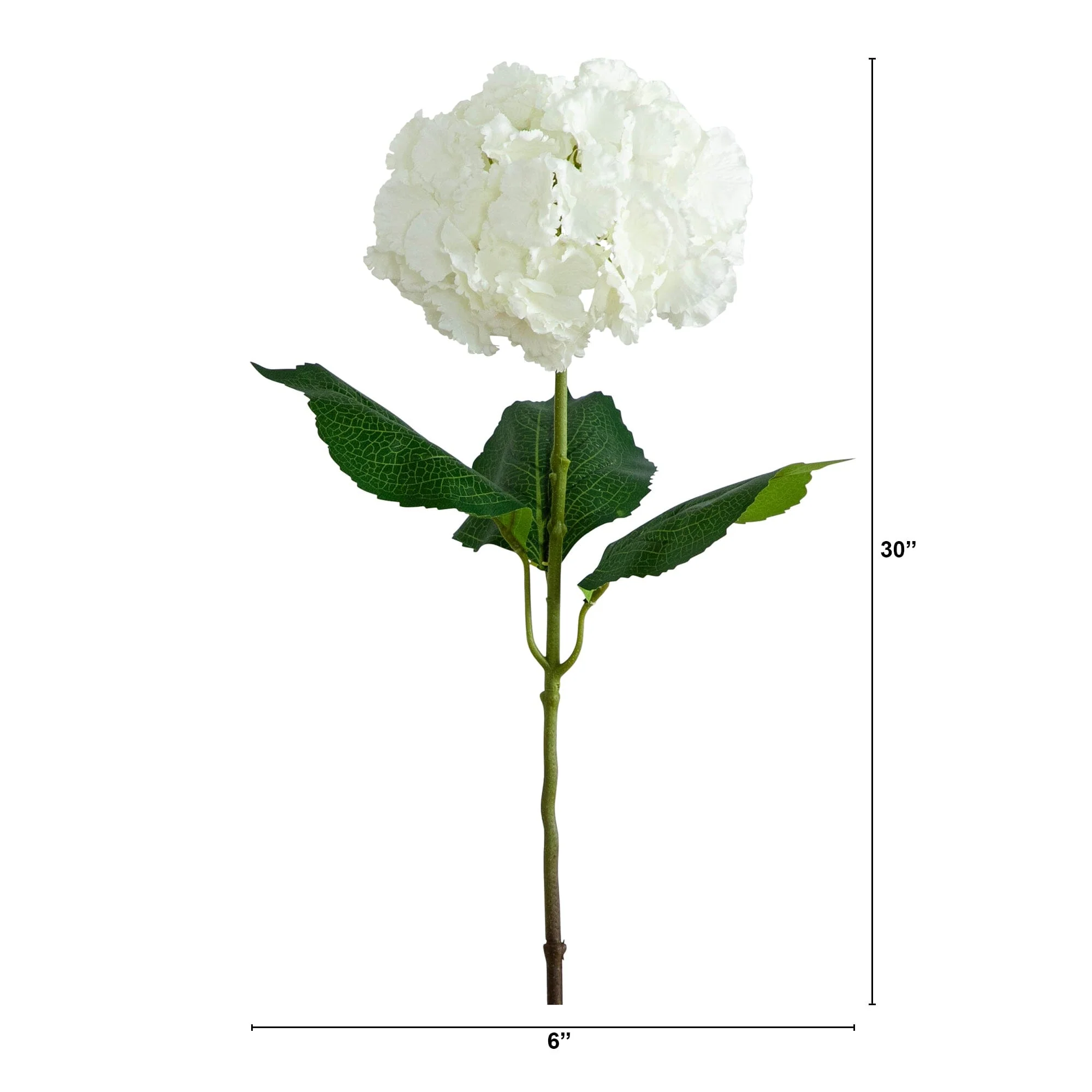 30" Artificial Hydrangea Flower Stems- Set of 3 - Image 18