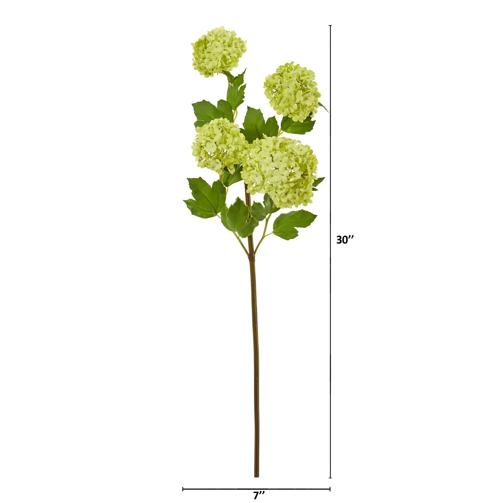 30” Snowball Hydrangea Artificial Flower (Set of 3) - Image 2