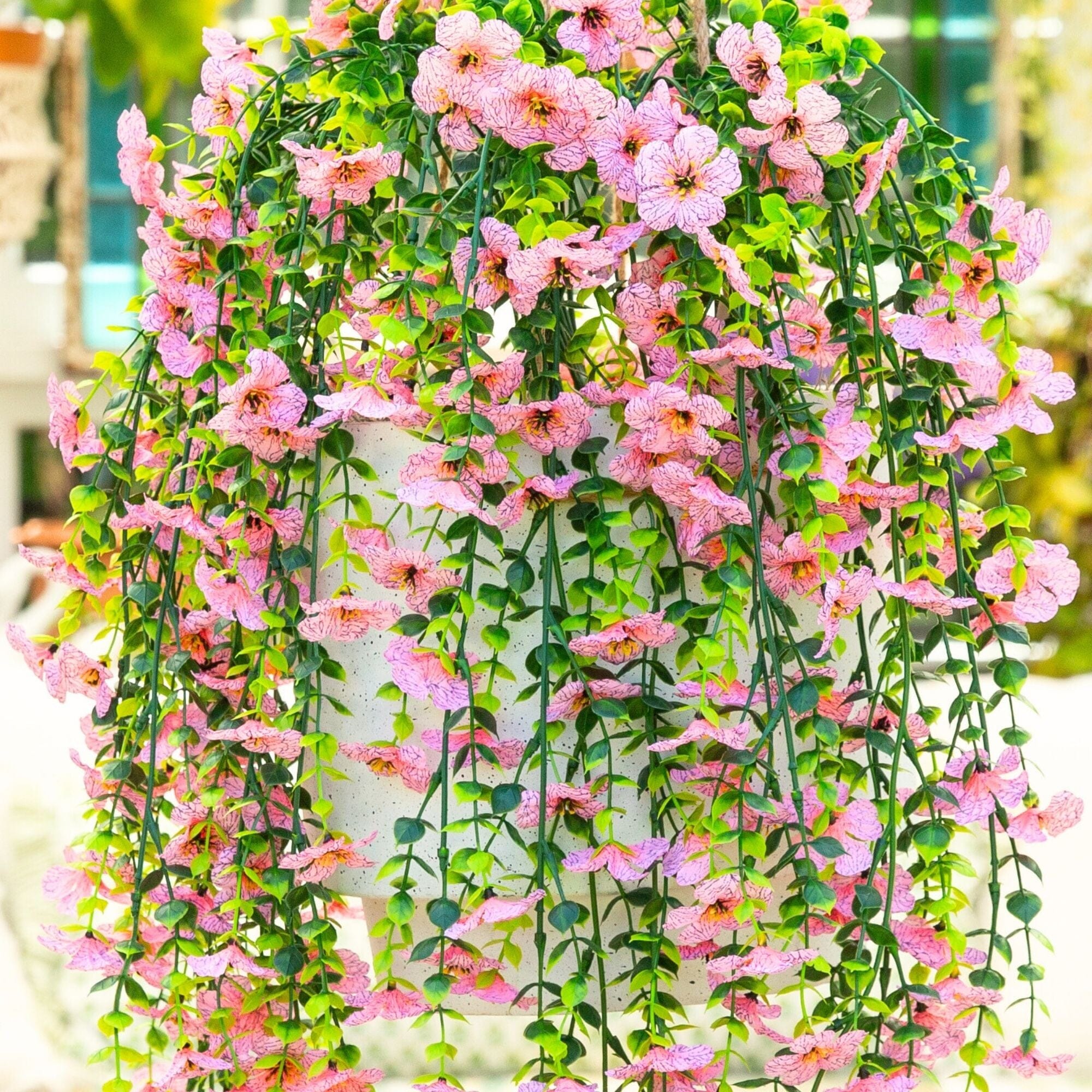 30" UV Resistant Artificial Daisy Hanging Plant (Indoor/Outdoor) - Set of 6 - Image 54