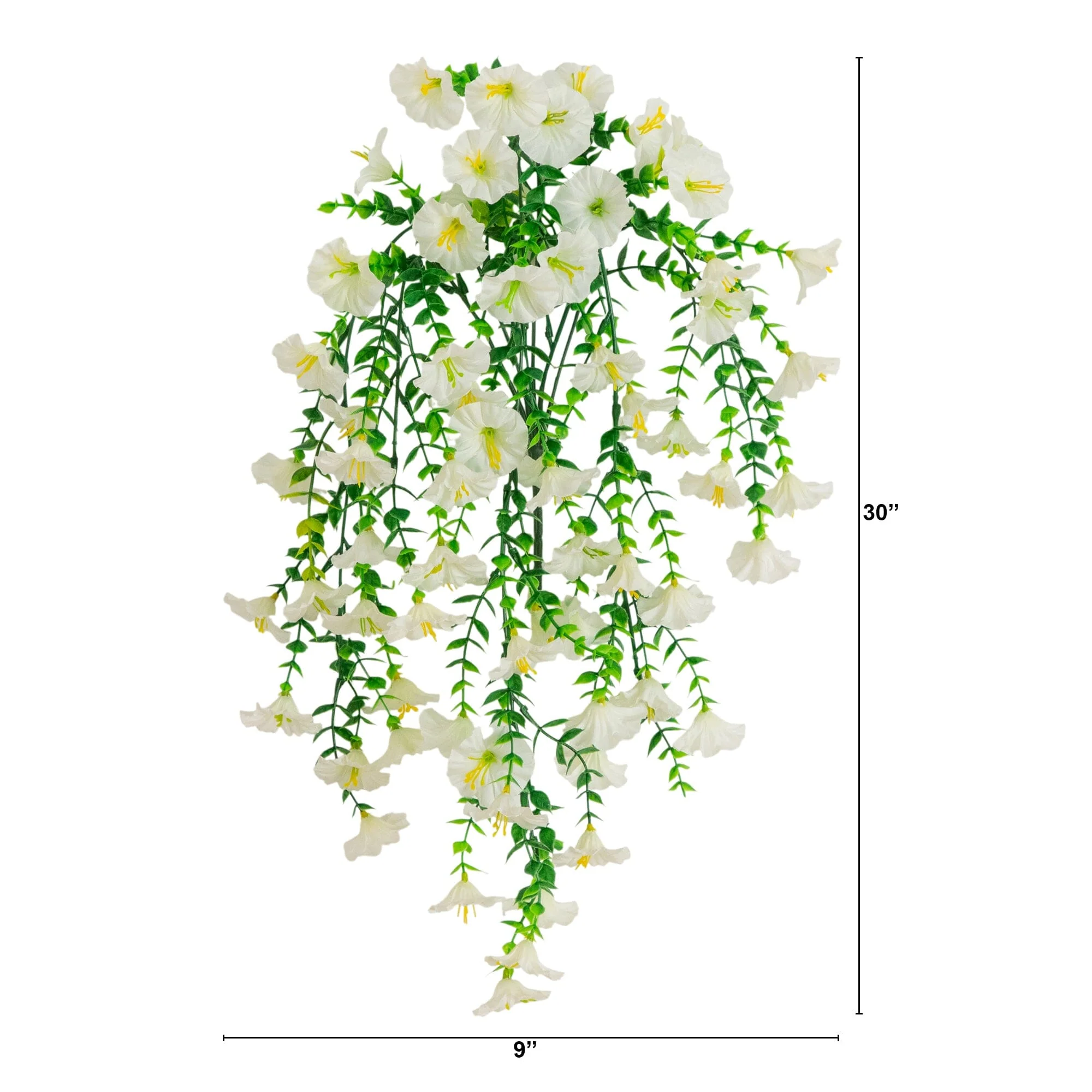 30" UV Resistant Artificial Morning Glory Hanging Plant (Indoor/Outdoor) - Set of 6 - Image 72