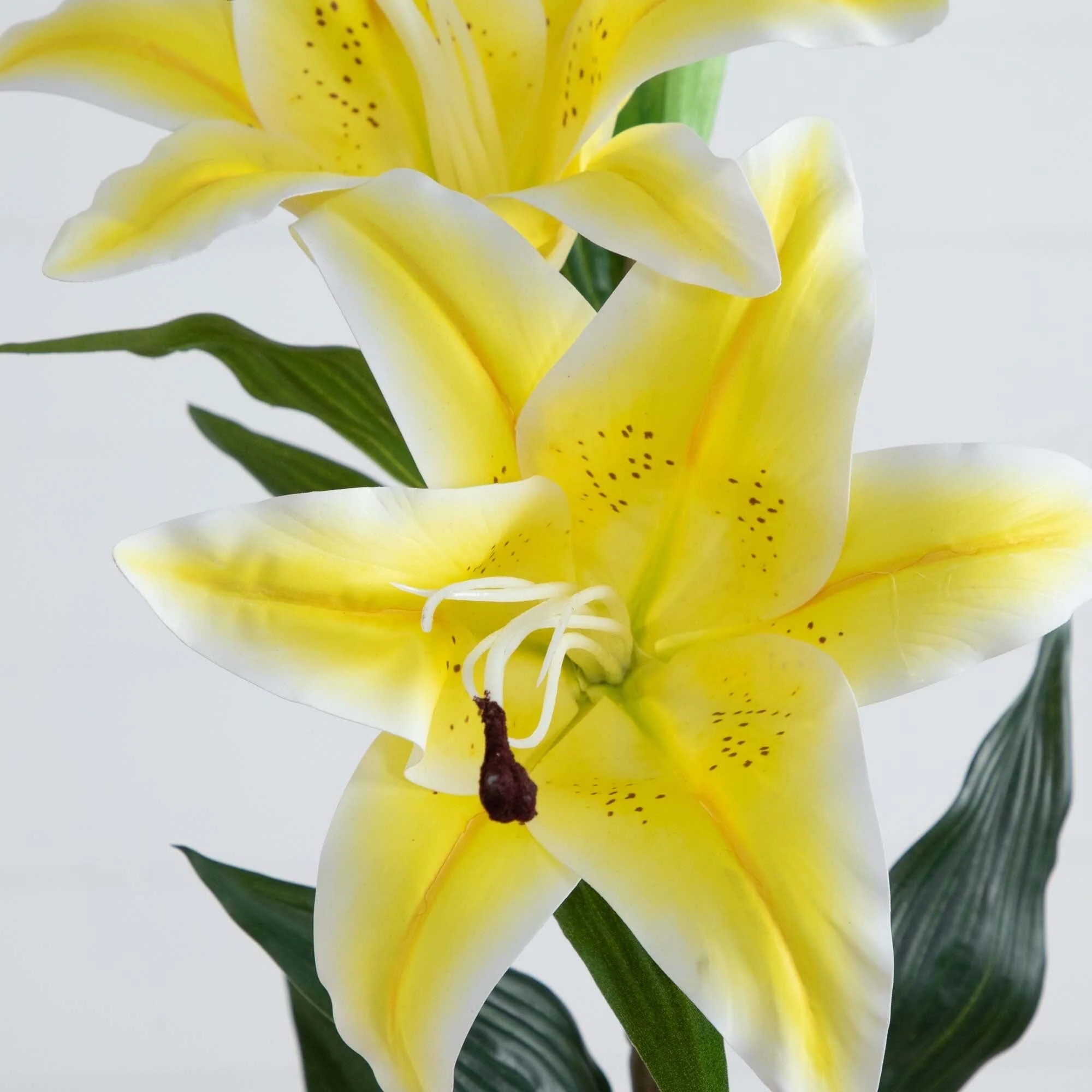 31" Artificial Lily Flower Stems - Set of 3 - Image 2