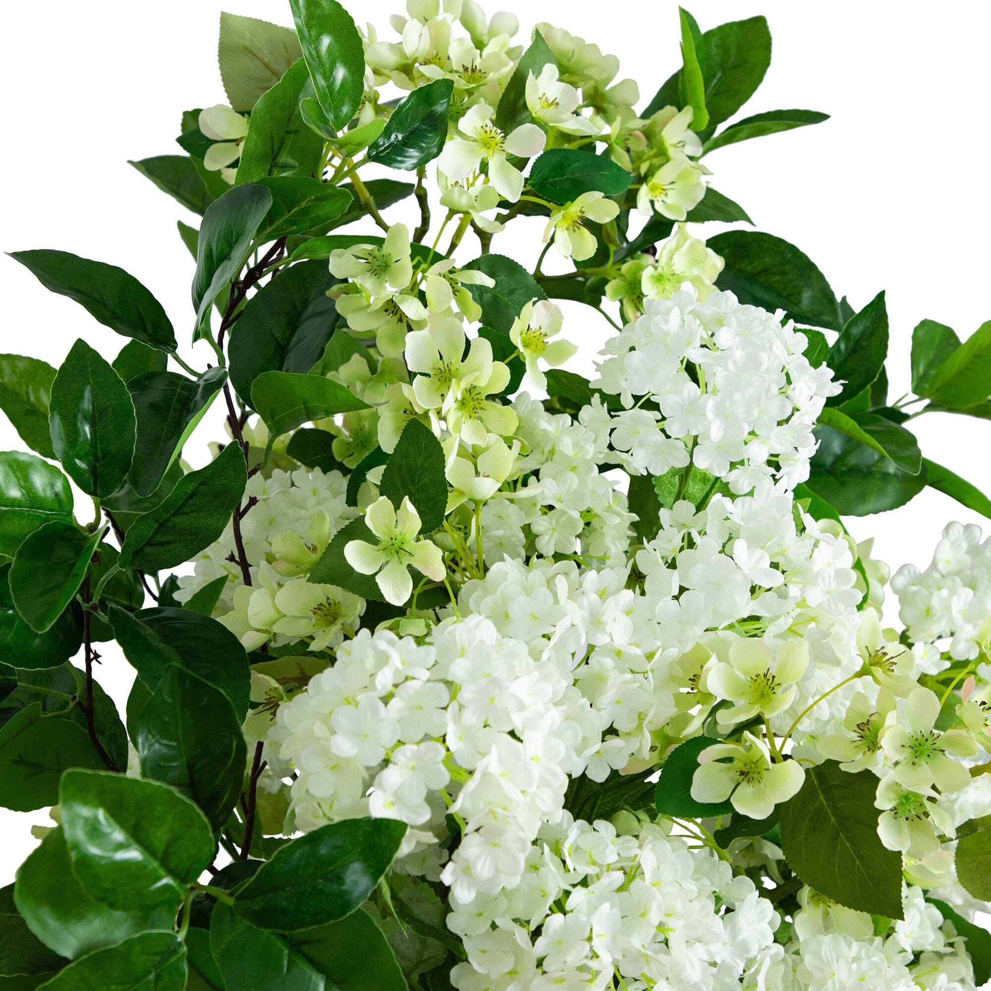 31” Artificial Mixed Flower Arrangement in Hyacinth Weave Basket - Image 2