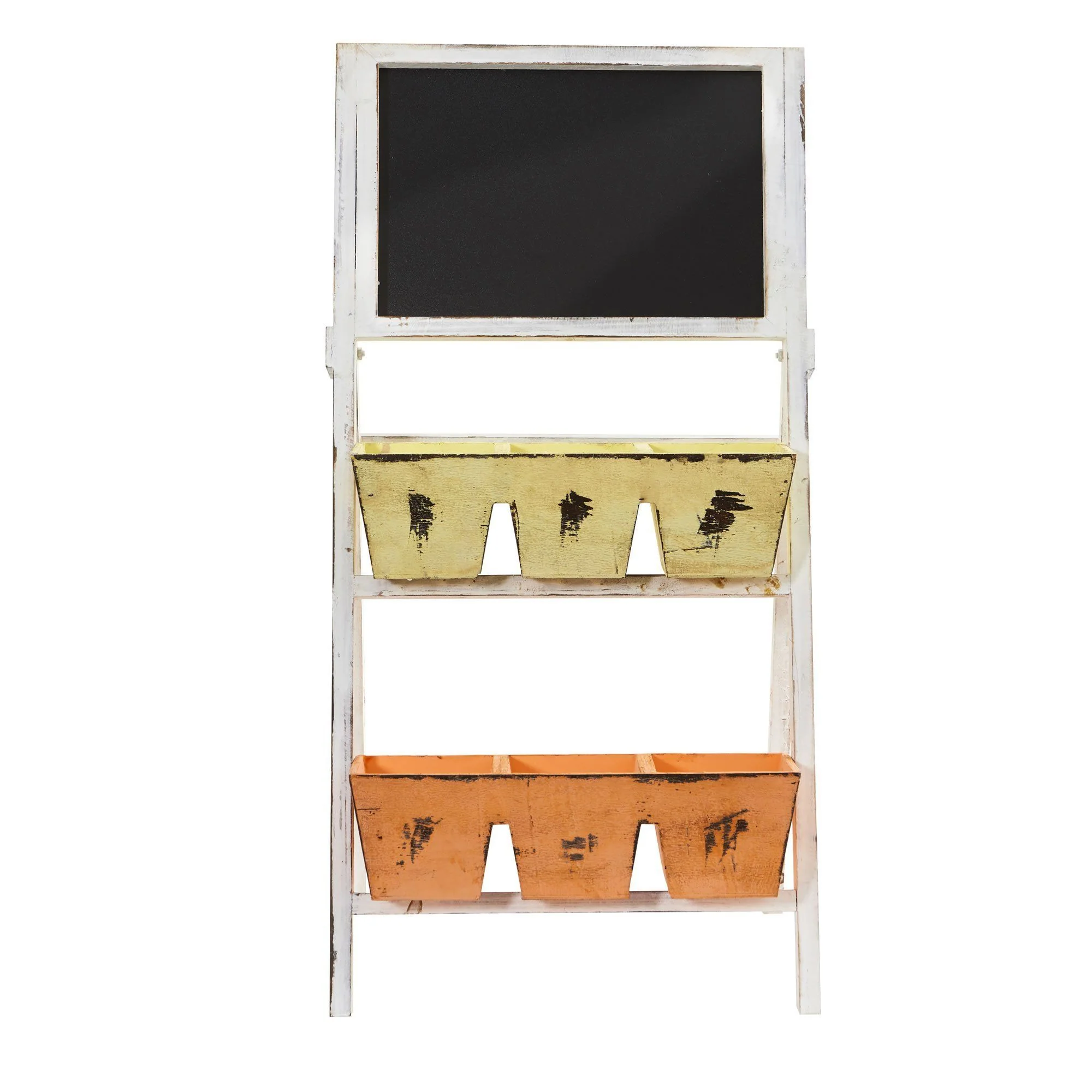 31” Farmhouse Multipurpose Bin and Chalkboard Stand - Image 2
