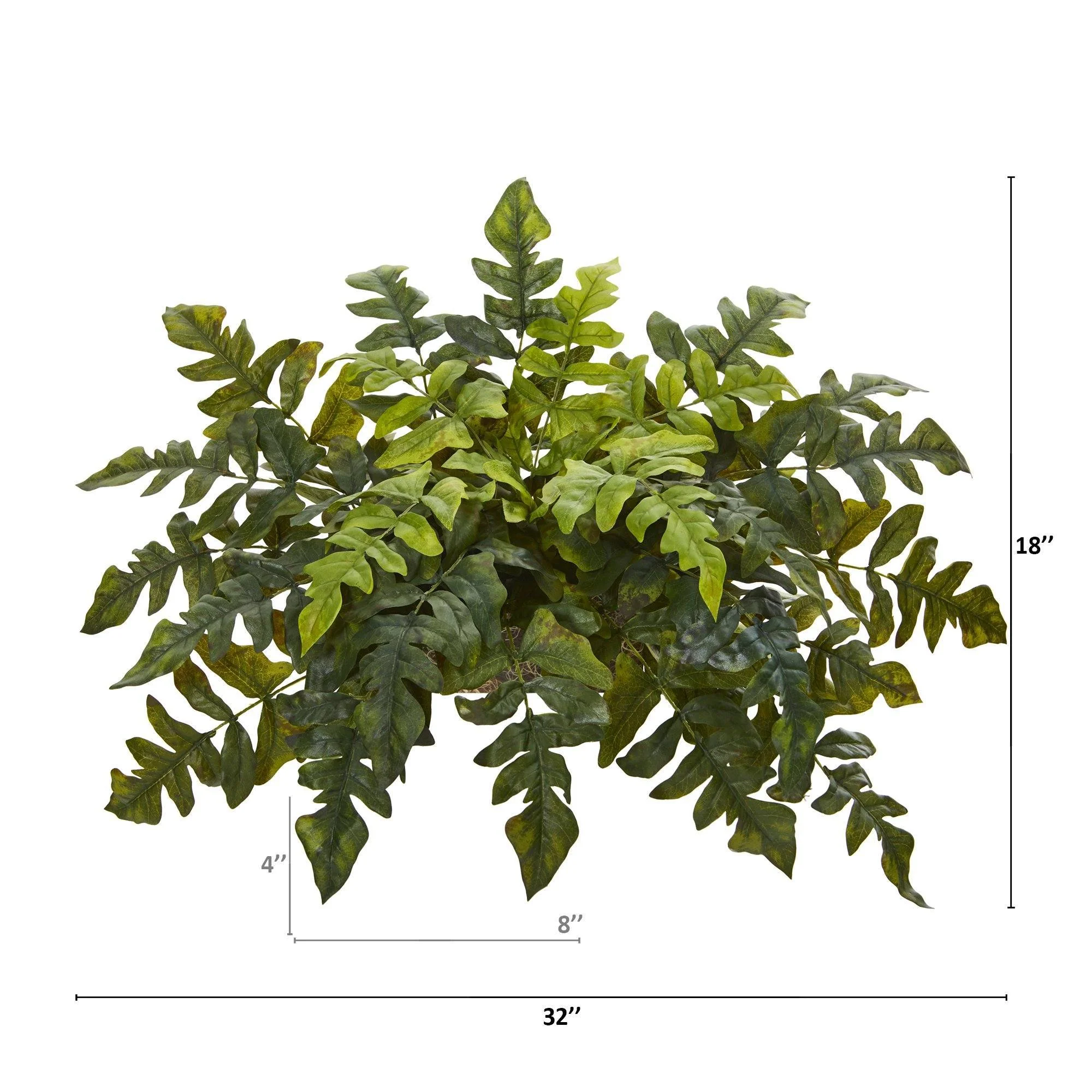 32” Holly Fern Artificial Ledge Plant - Image 2