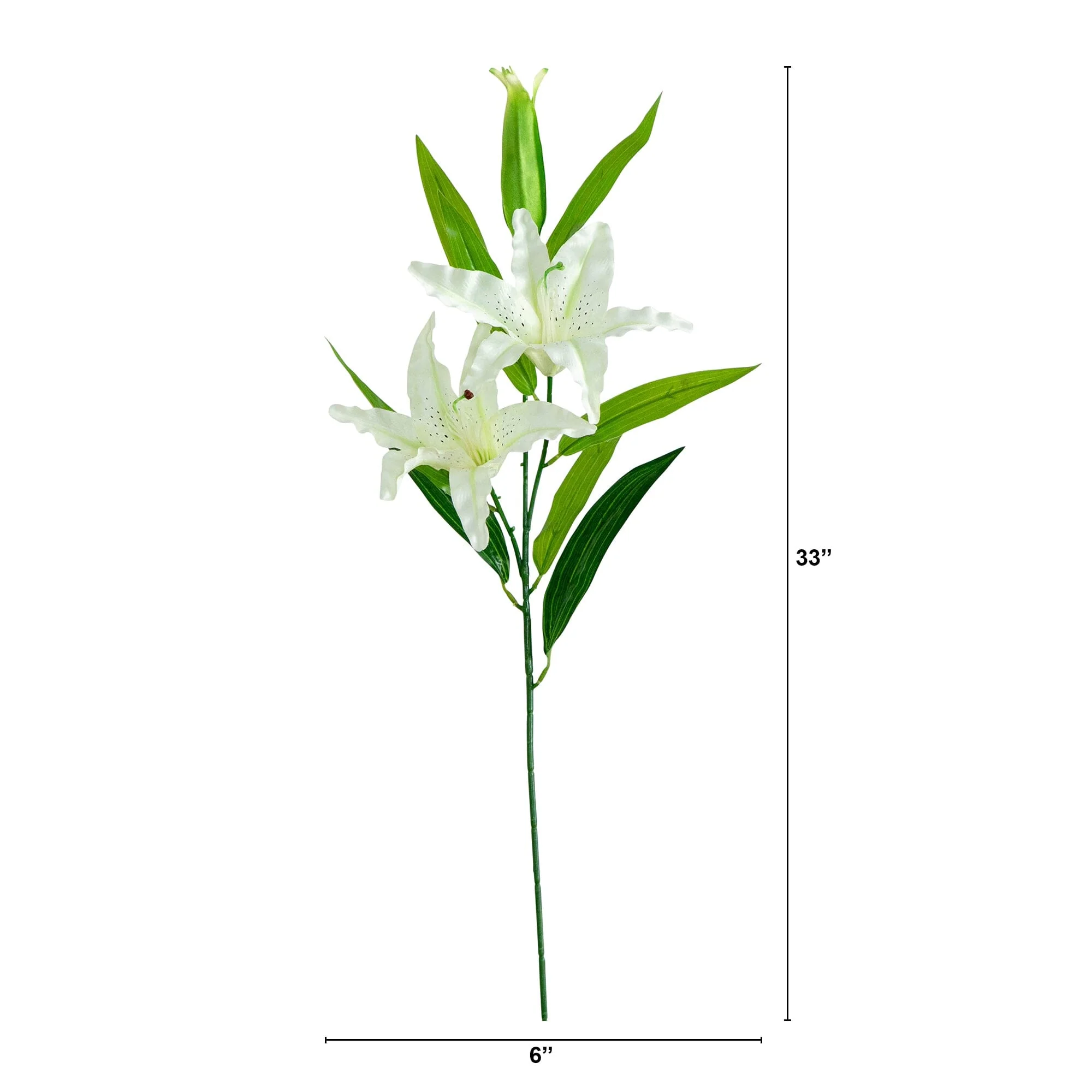 33" Artificial Stargazer Lily Flower - Set of 3 - Image 10