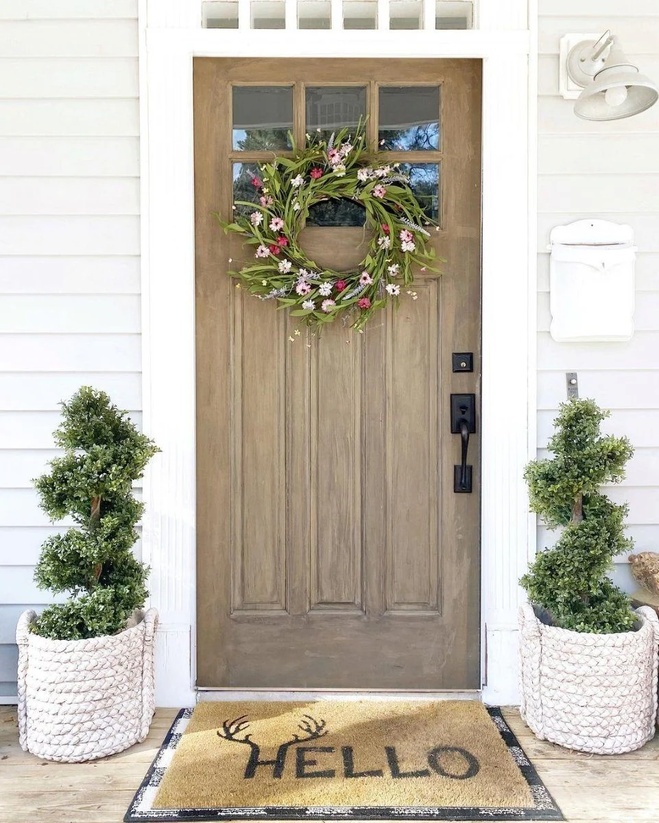 33” Boxwood Topiary Spiral Artificial Tree (Indoor/Outdoor) - Image 3