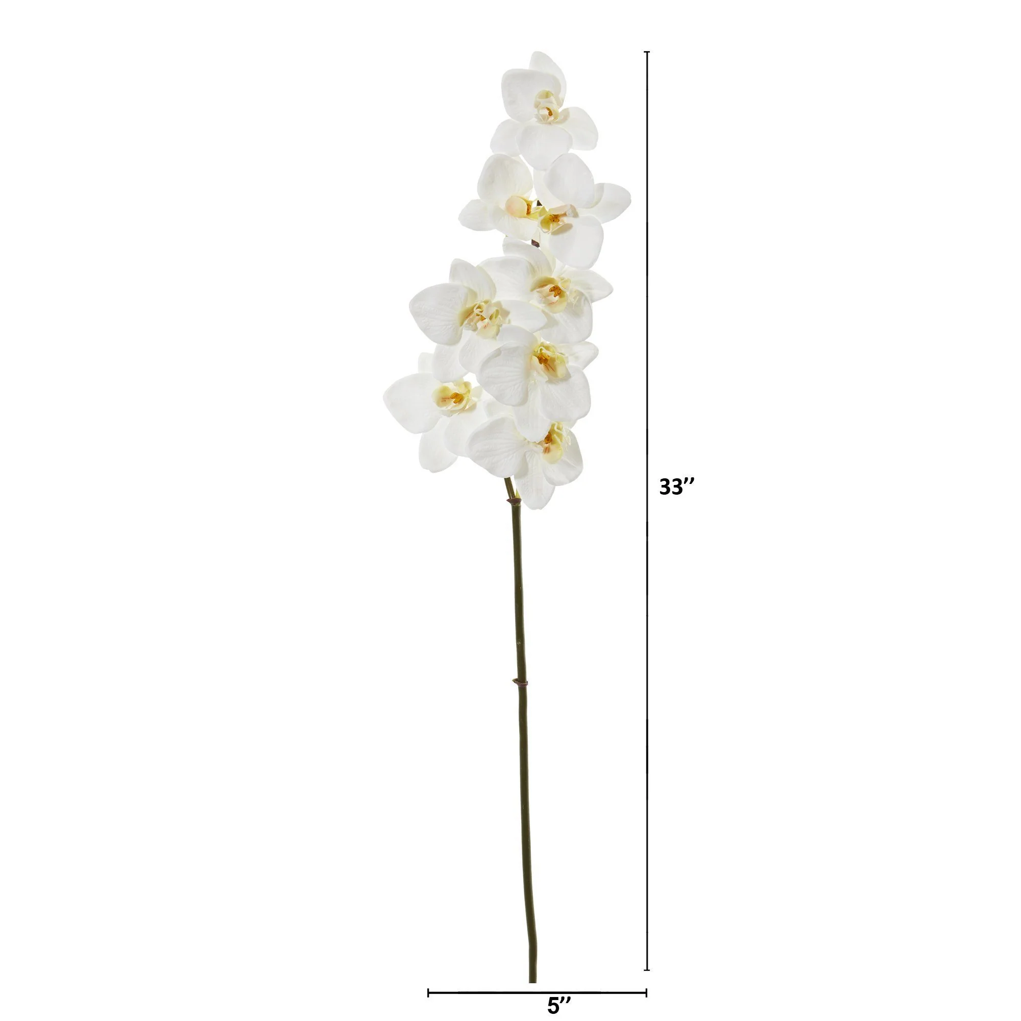 33” Phalaenopsis Orchid Artificial Flower (Set of 6) - Image 2
