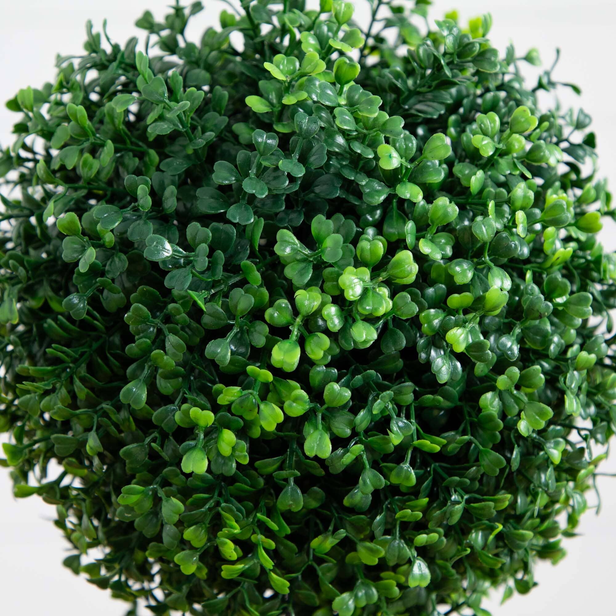 34” Boxwood Double Ball Topiary Artificial Tree (Indoor/Outdoor) - Image 2