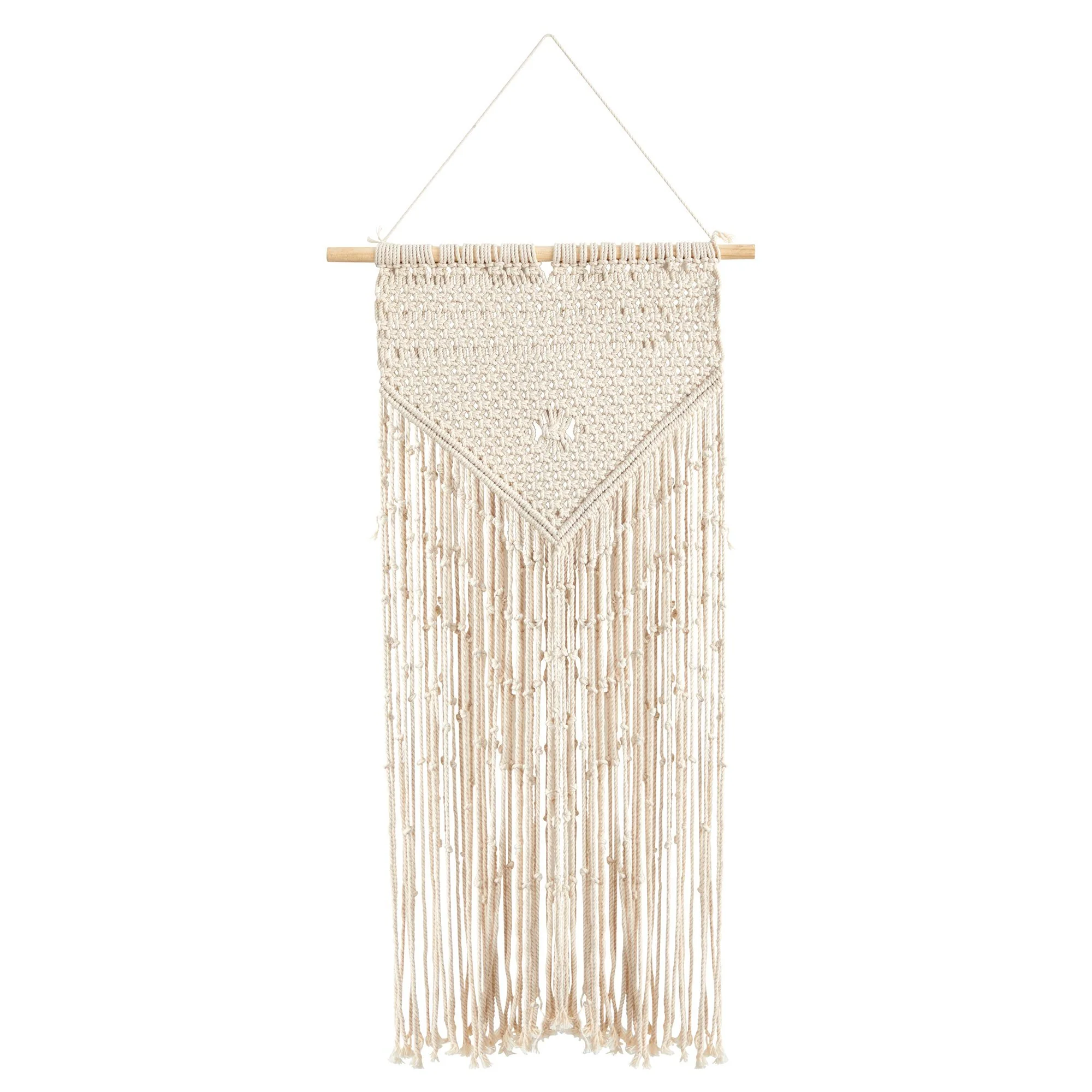 34” x 18” Hand Crafted Boho Macrame Wall Hanging Decor