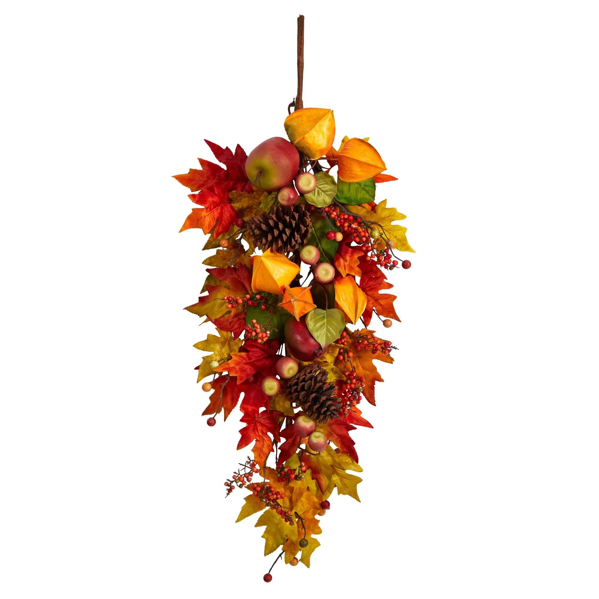 35” Autumn Maple Leaf and Berries Fall Teardrop - Image 6