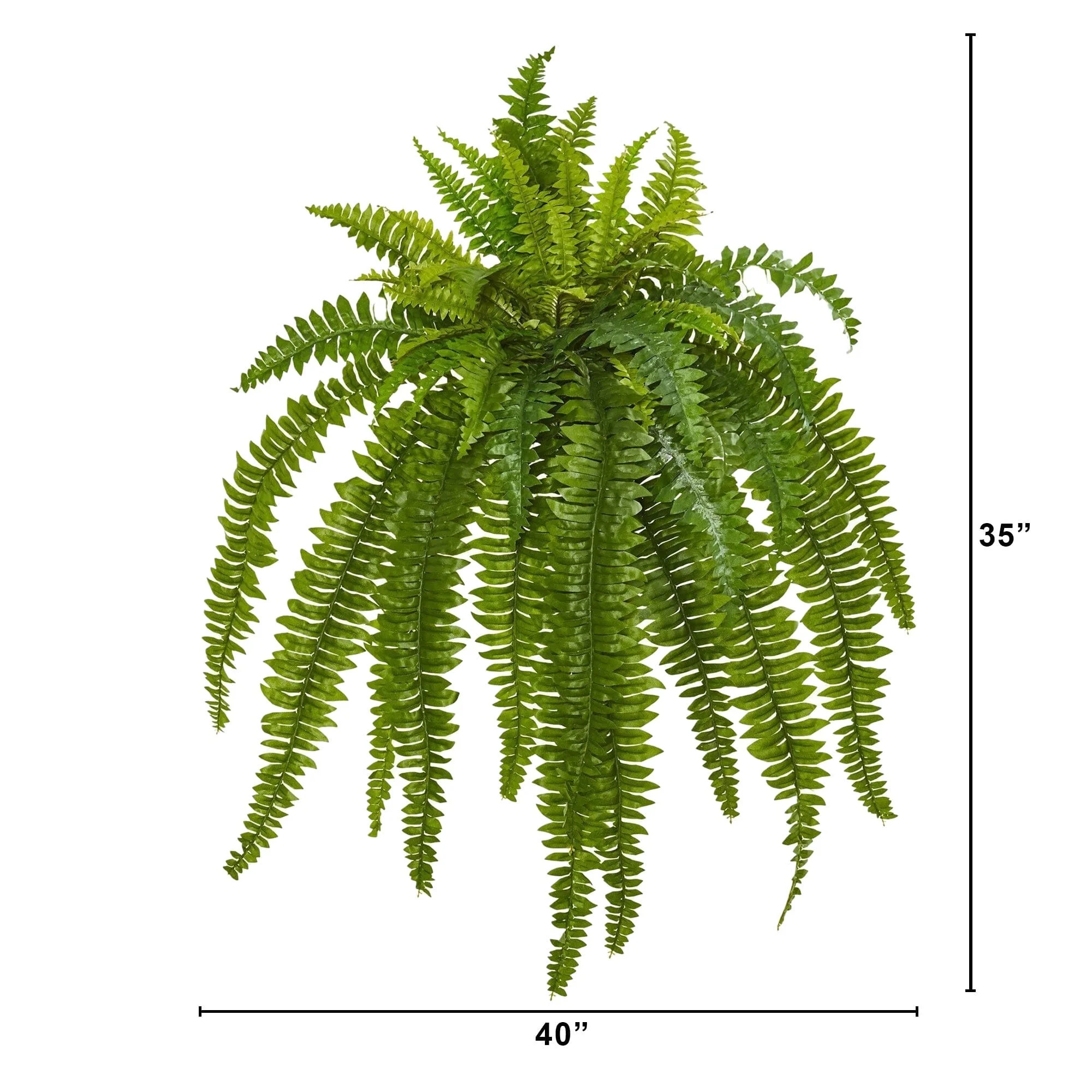35” Boston Fern Artificial Plant (Set of 2) - Image 4