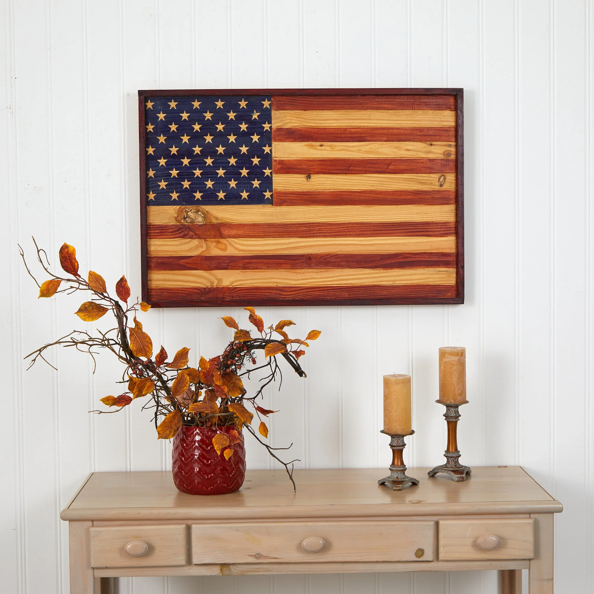 36” American Wood Flag Interior Wall Decor - Image 4