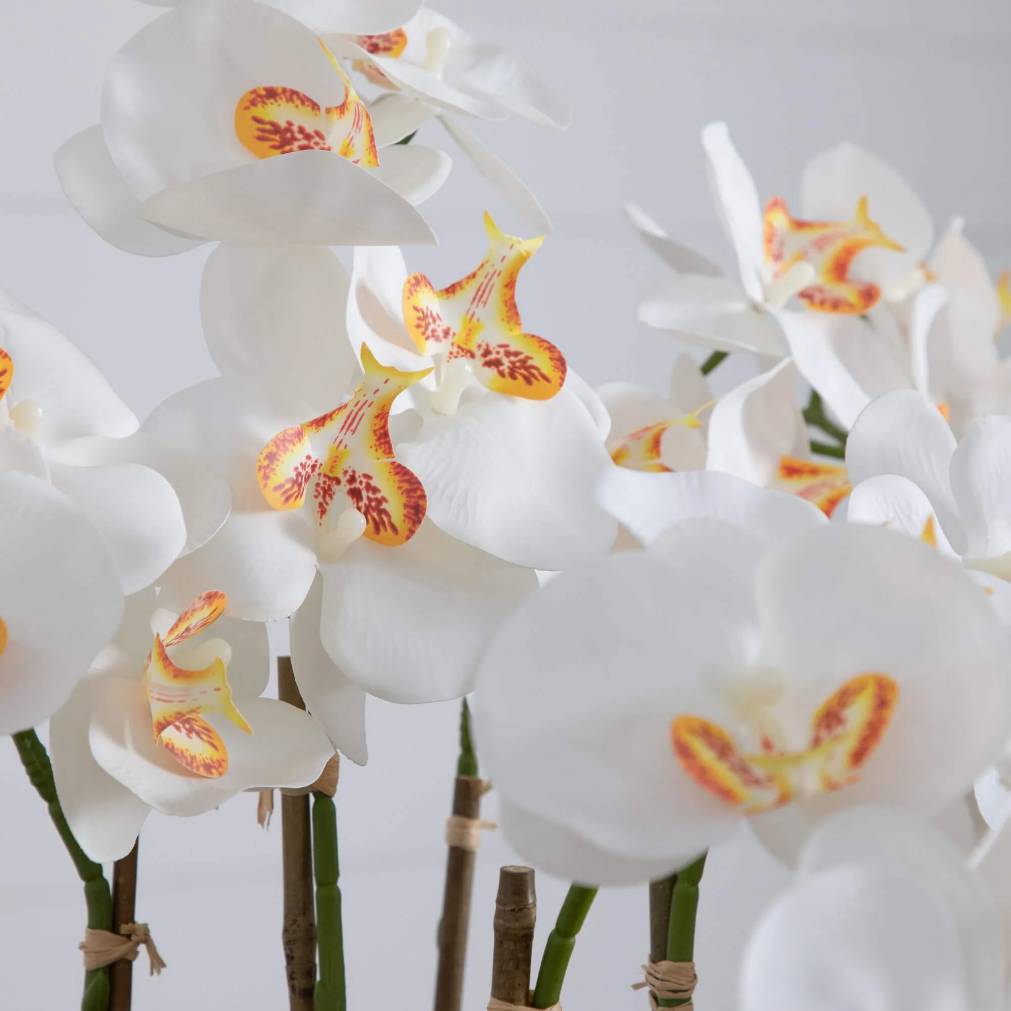 36” Artificial Large Orchid Arrangement in Handmade Mexican Talavera Ceramic Planter - Image 6