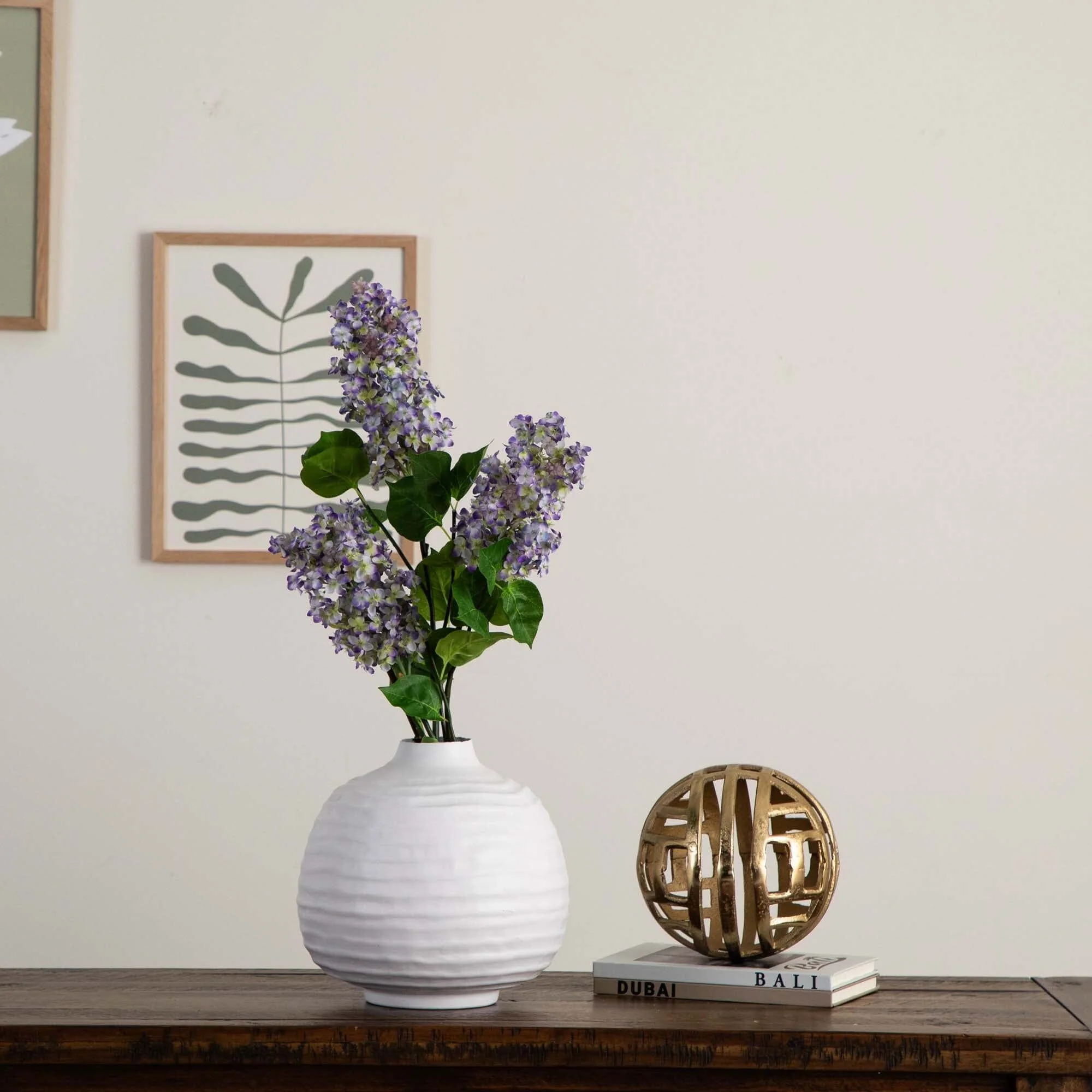 36" Artificial Lilac Flower Stems - Set of 3 - Image 9
