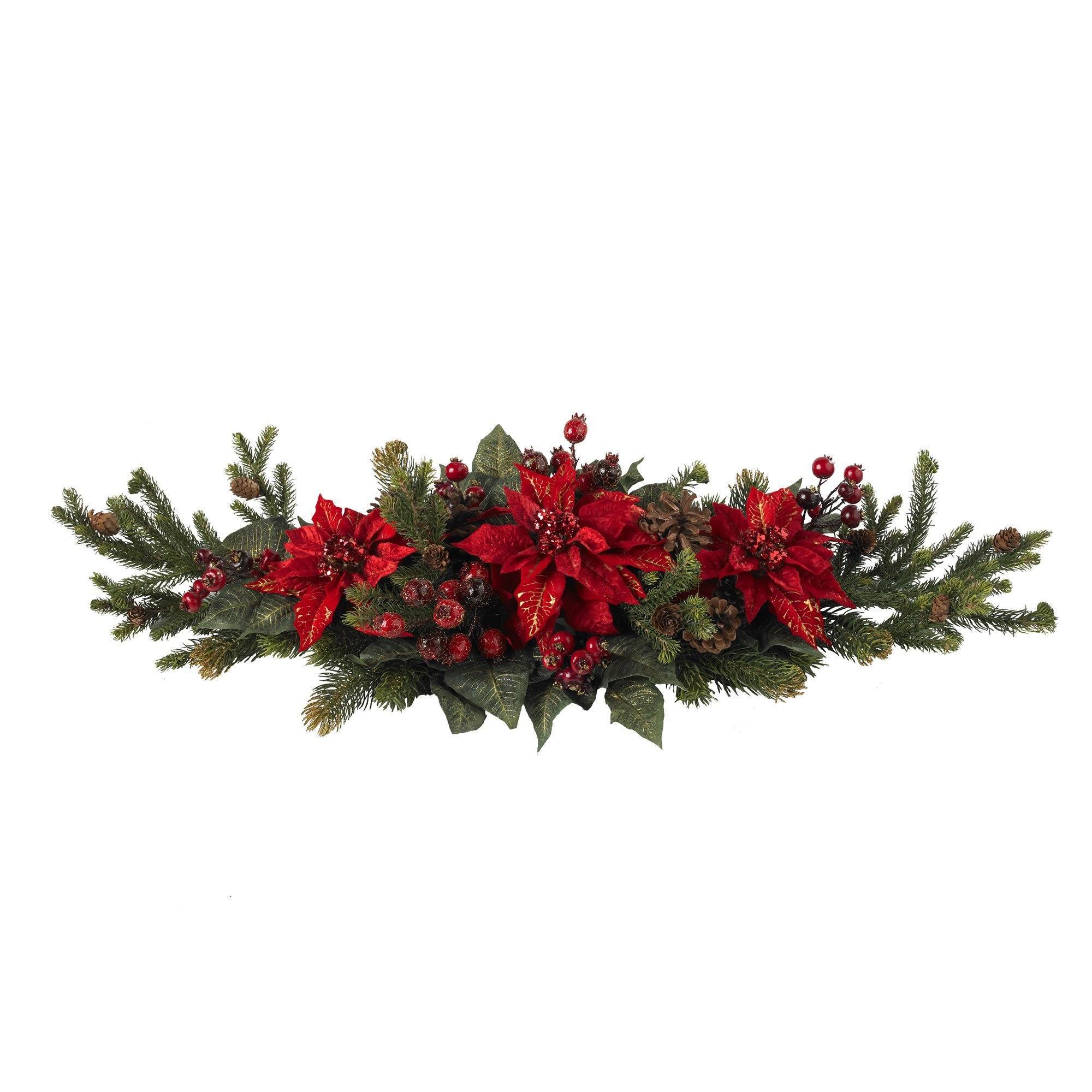 Poinsettia & Berry Centerpiece - Image 2