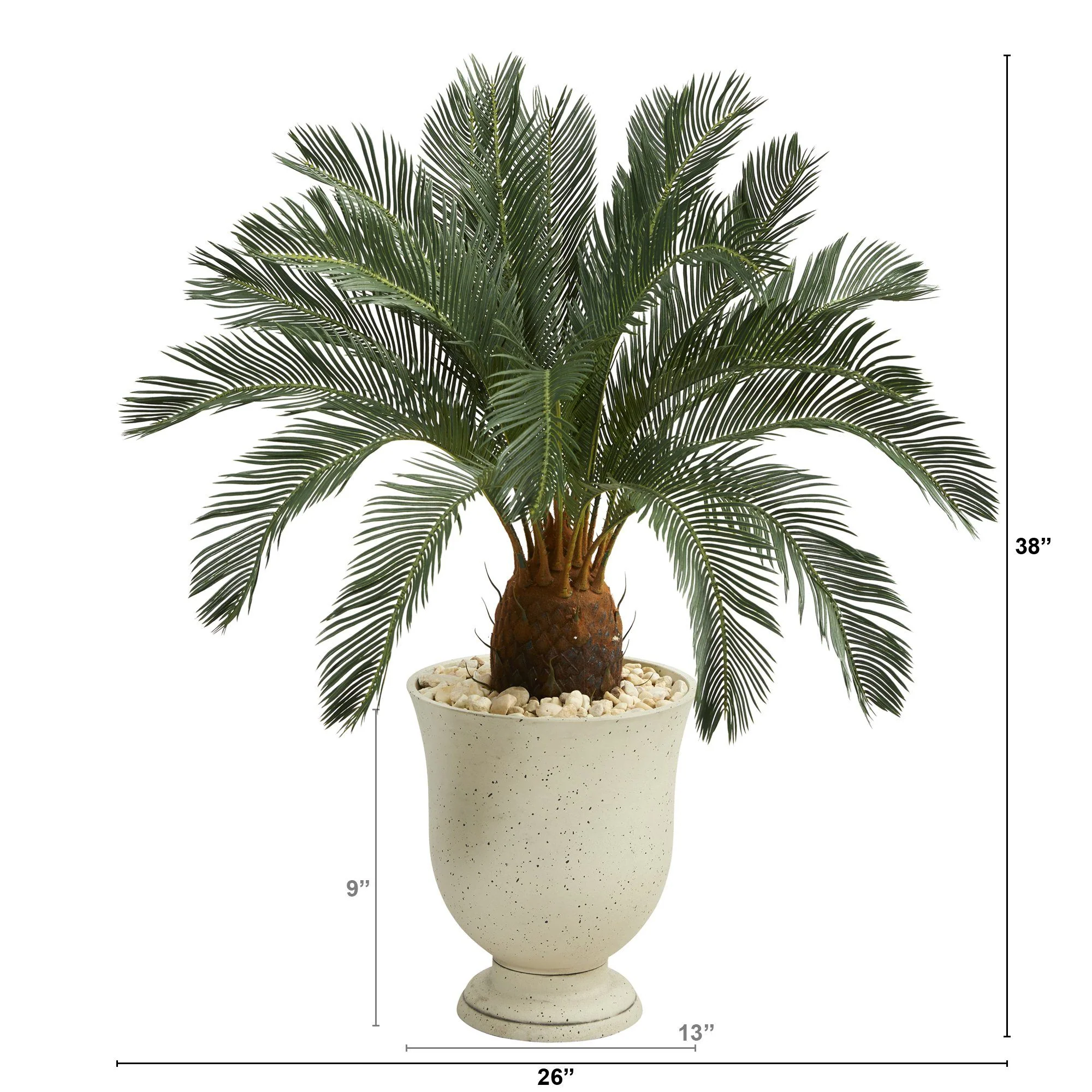 38” Cycas Artificial Tree in Decorative Urn - Image 3