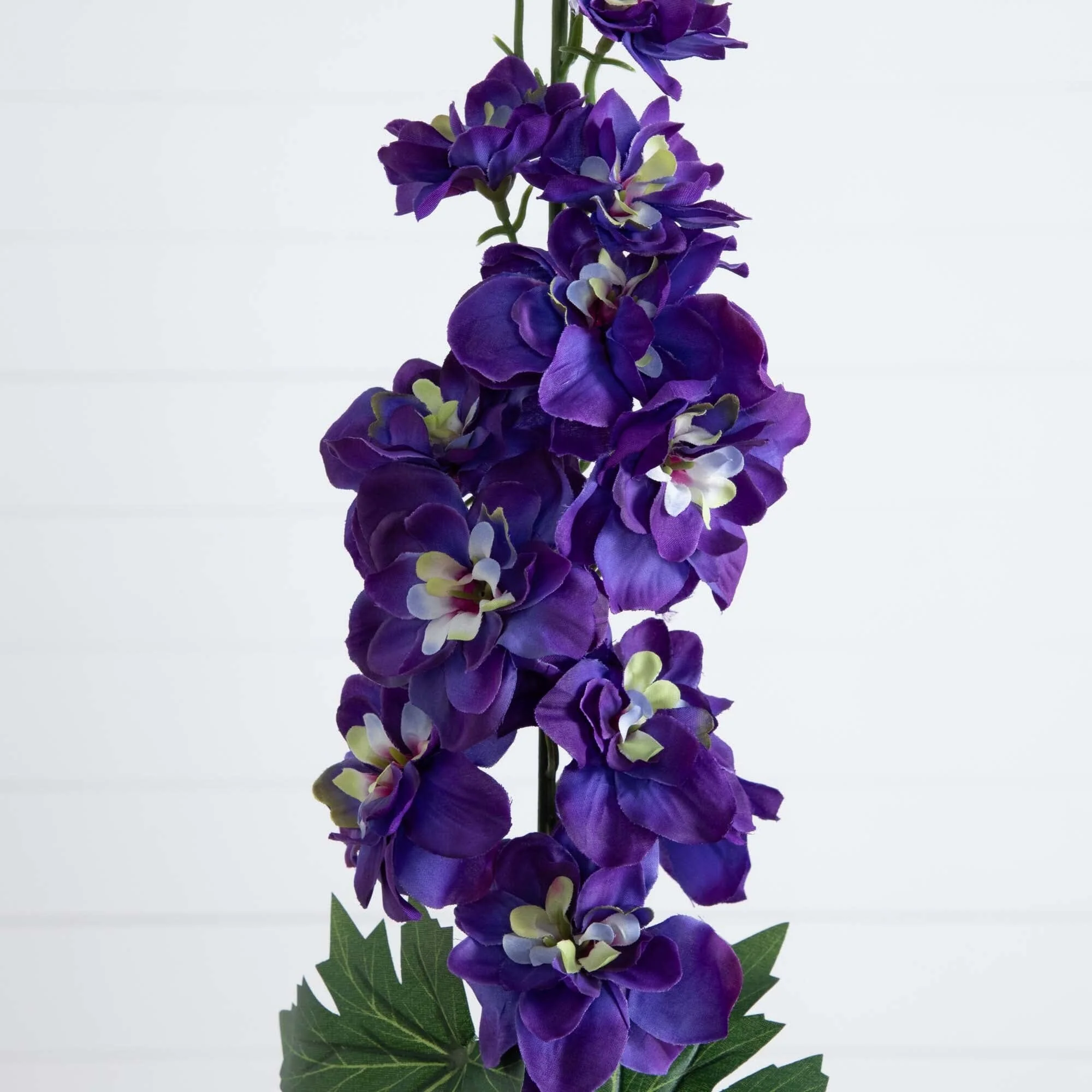 39" Artificial Delphinium Flower Stems- Set of 3 - Image 2
