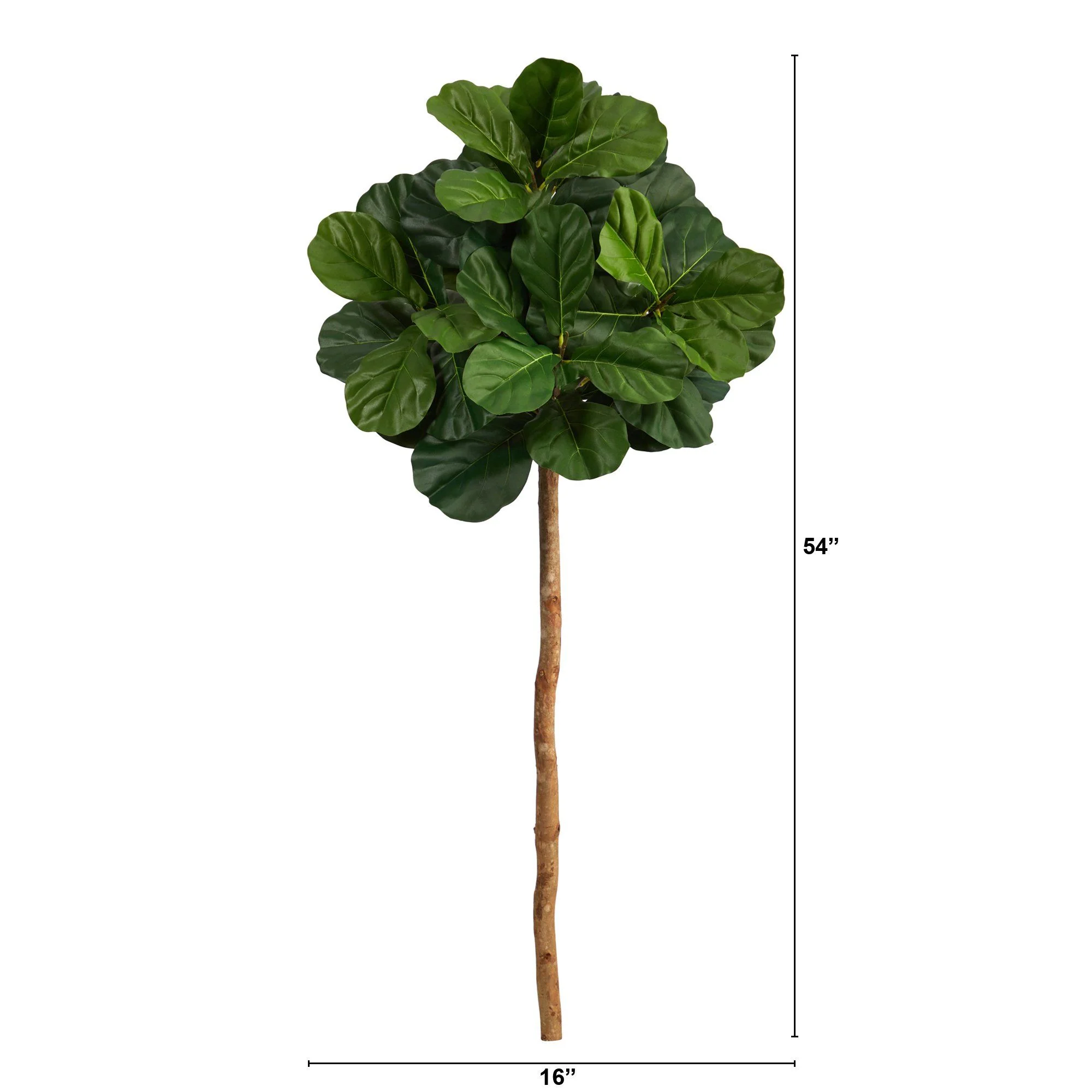 4.5' Fiddle Leaf Artificial Tree (No Pot) - Image 2