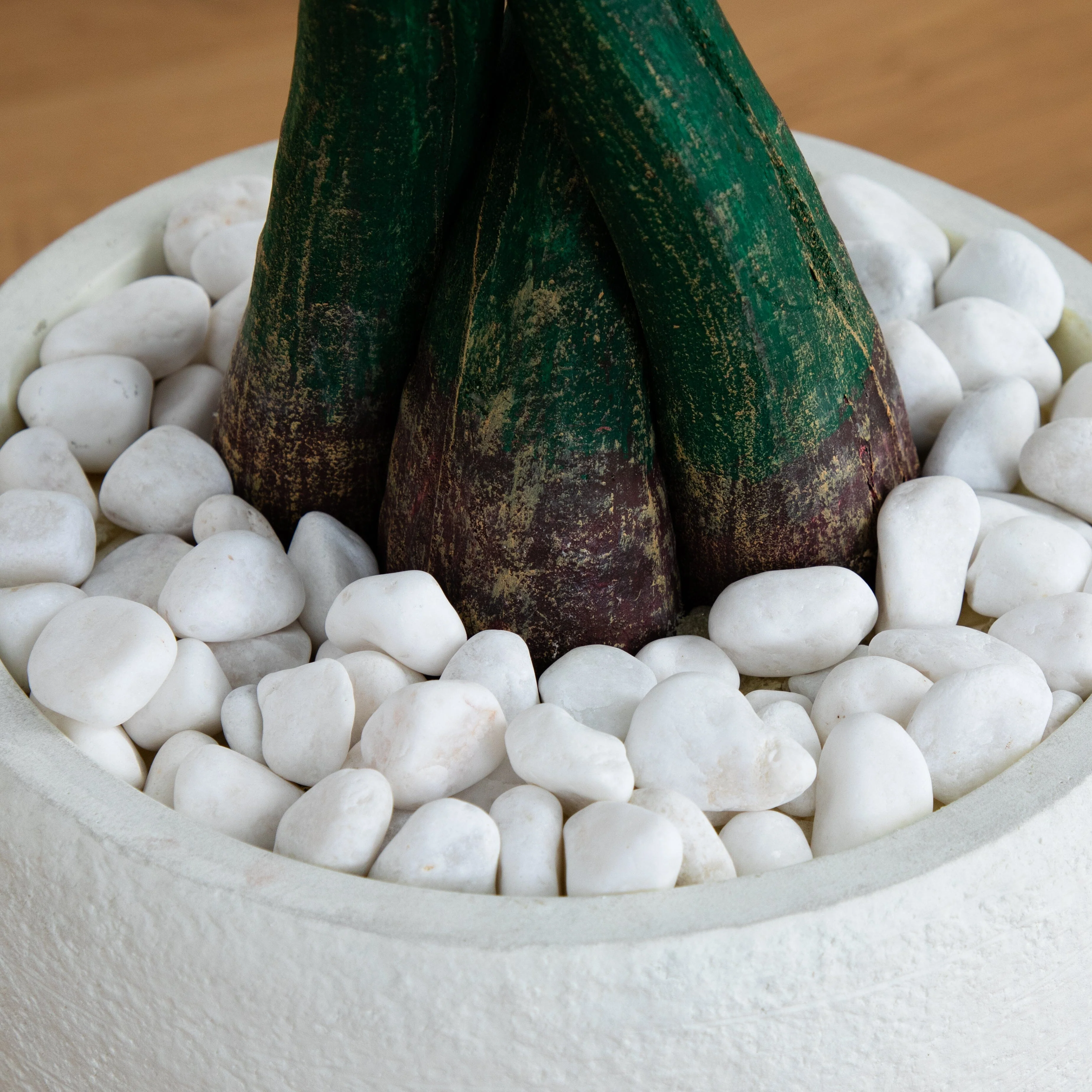 4.5’ Money Artificial Tree in White Oval Planter (Real Touch - Image 6