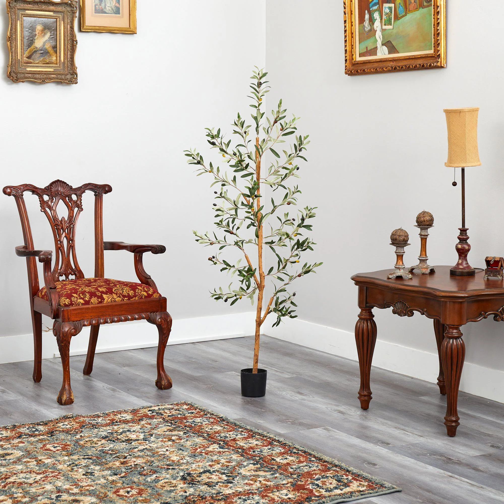 4.5’ Olive Artificial Tree - Image 12