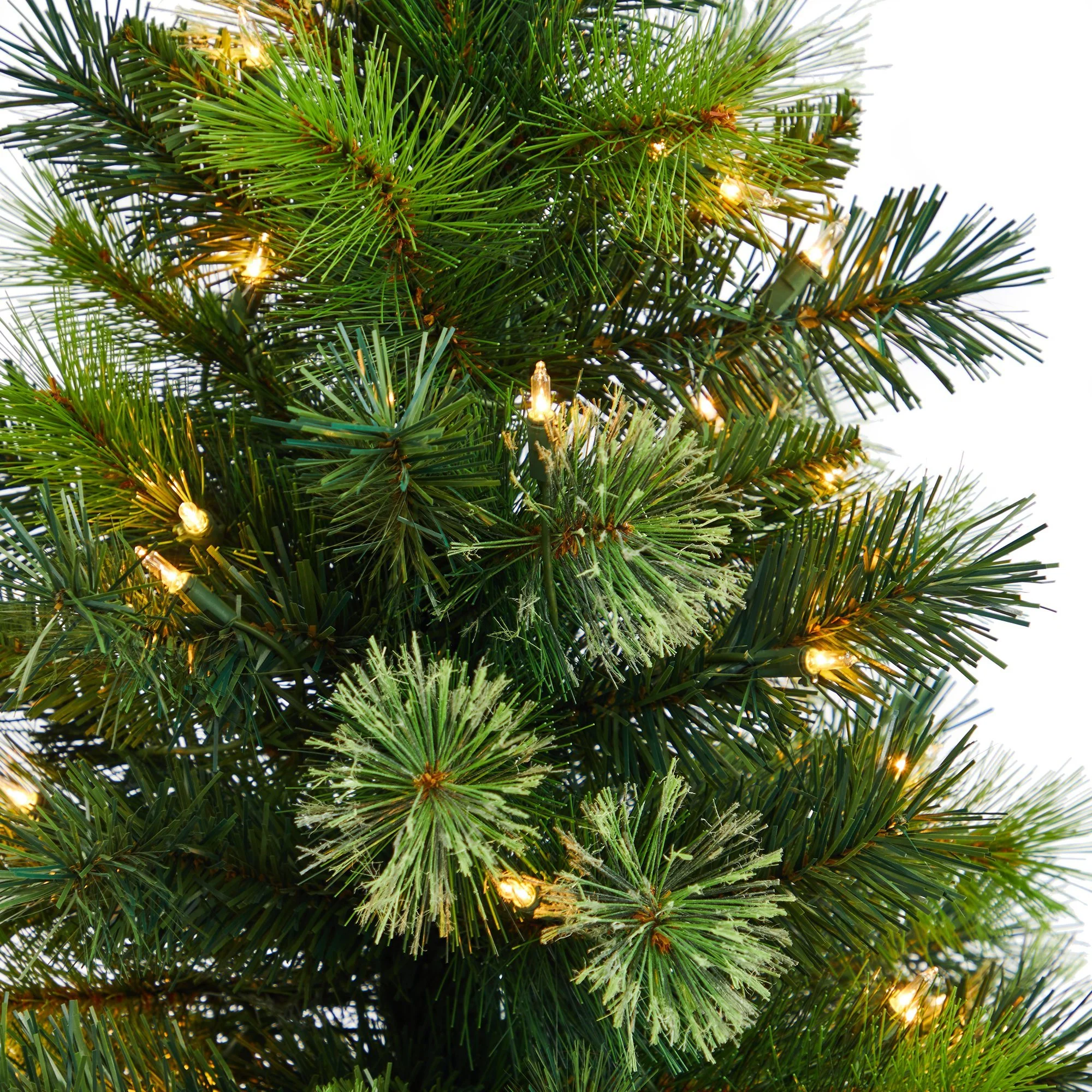 4.5’ Oregon Pine Christmas Tree in Decorative Planter - Image 4