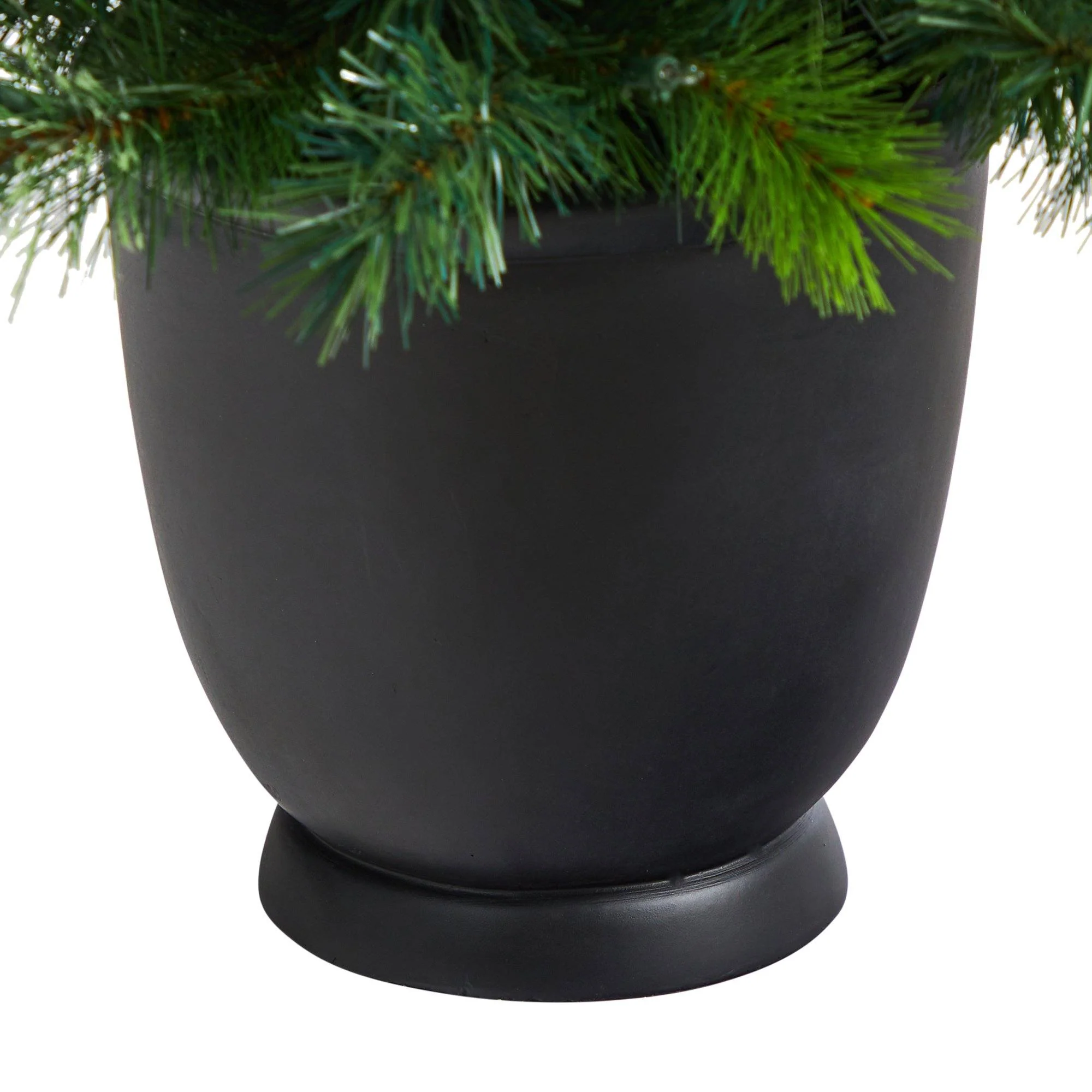 4.5’ Oregon Pine Christmas Tree in Decorative Planter - Image 6
