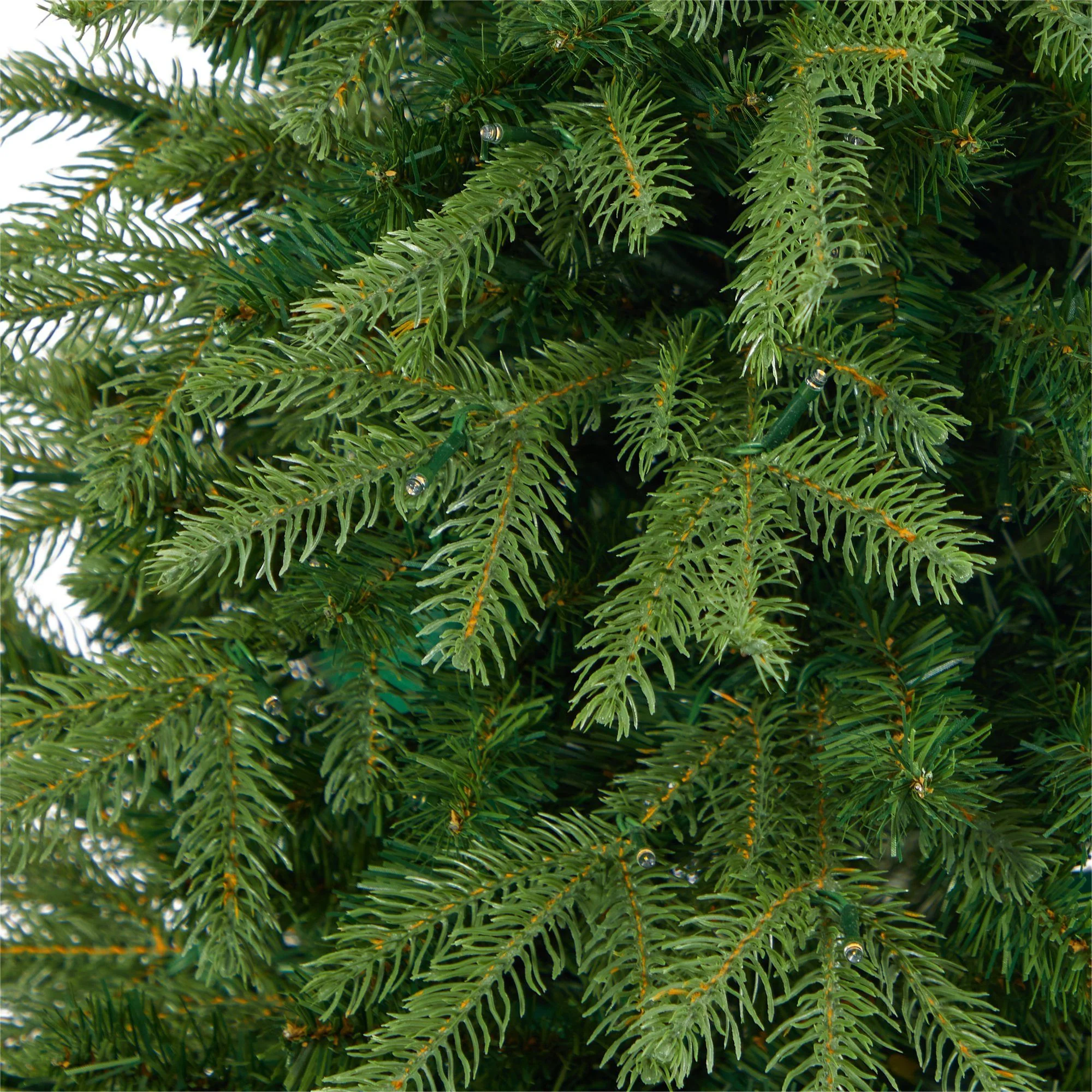 4.5’ Vancouver Fir “Natural Look” Artificial Christmas Tree with 250 Clear LED Lights and 814 Bendable Branches in Decorative Planter - Image 5