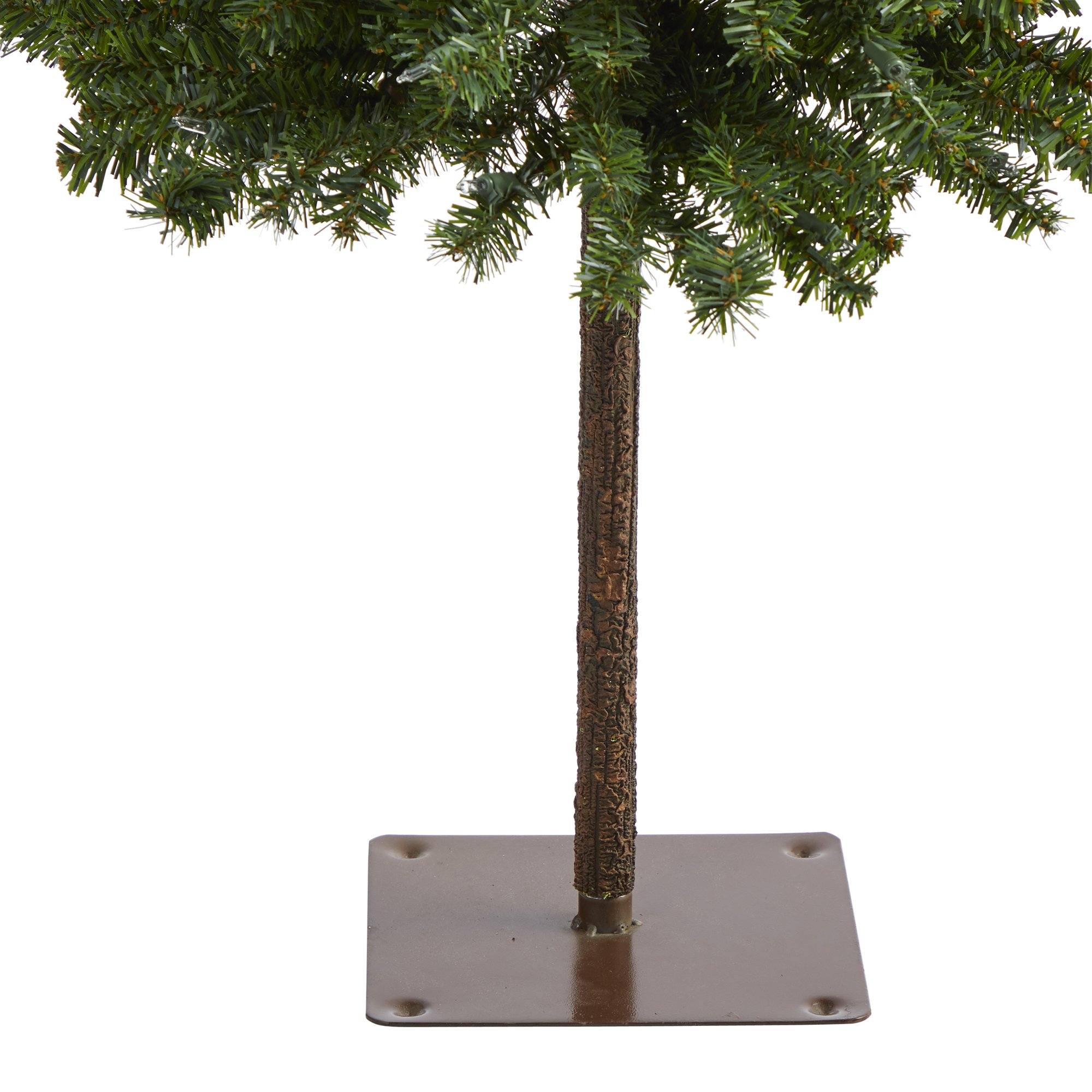 4' Alpine Artificial Christmas Tree with 100 Lights and 260 Bendable Branches - Image 6