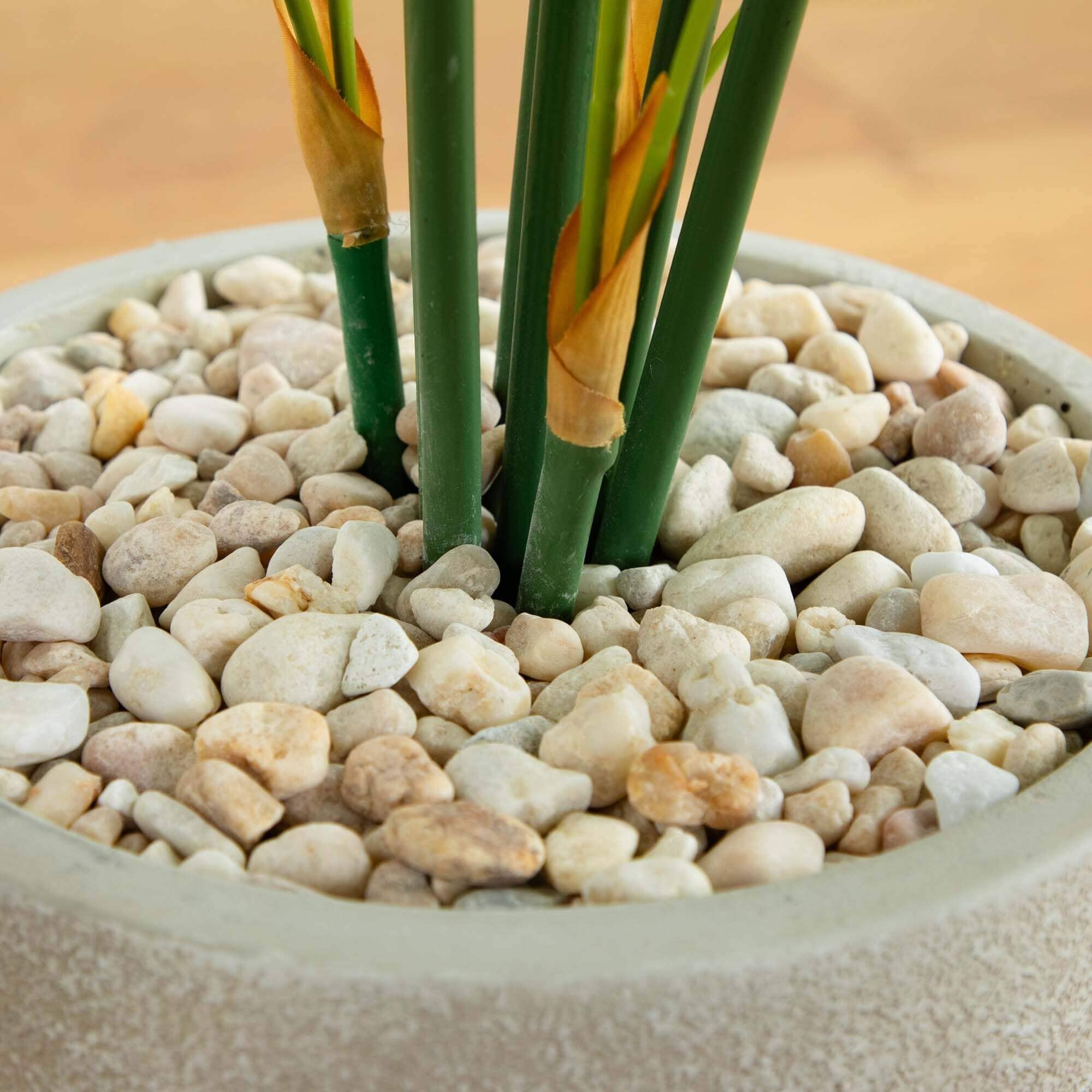 4’ Areca Artificial Palm Tree in Sand Colored Planter - Image 3