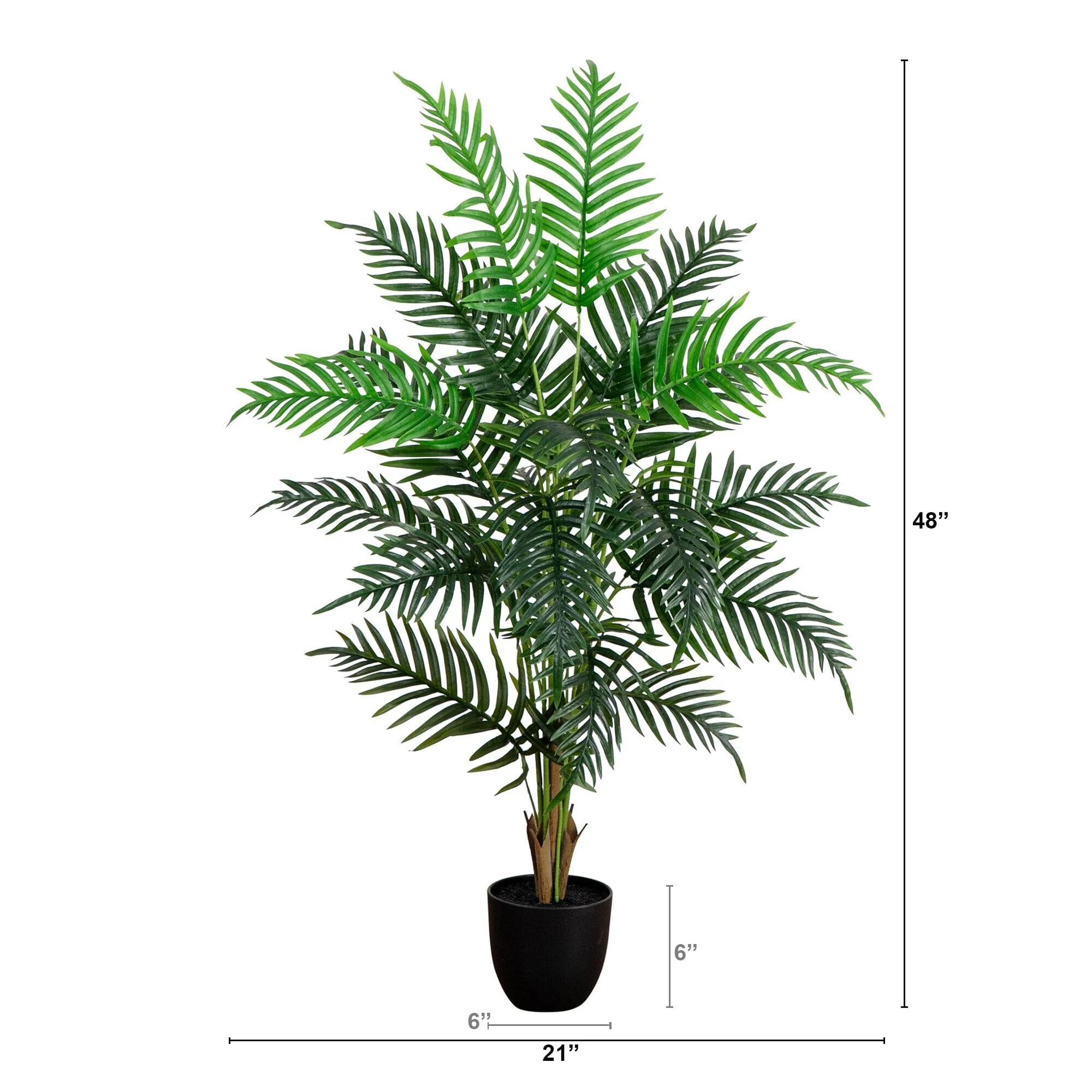 4’ Artificial Areca Palm Tree - Image 6