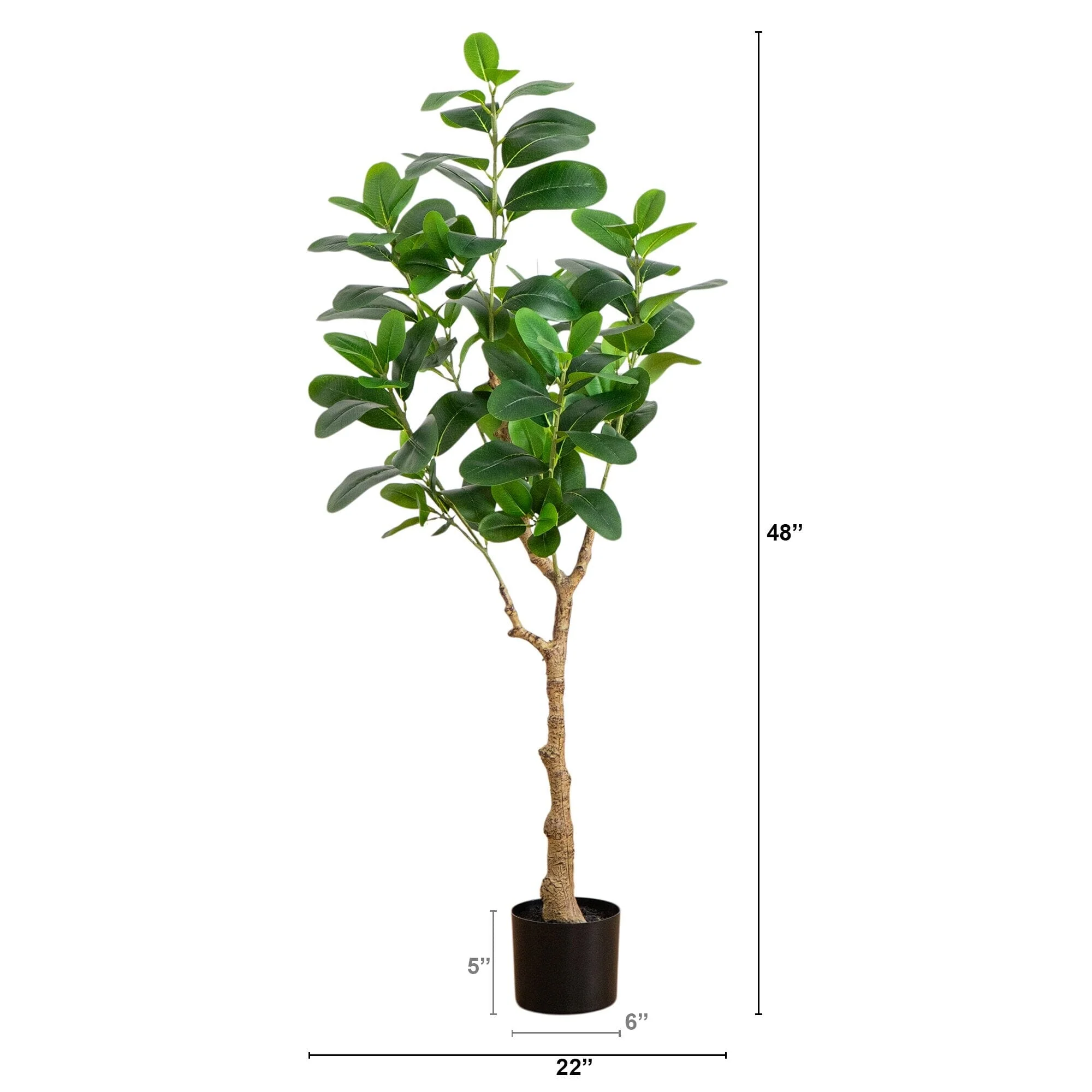 4’ Artificial Audrey Ficus Tree - Image 7