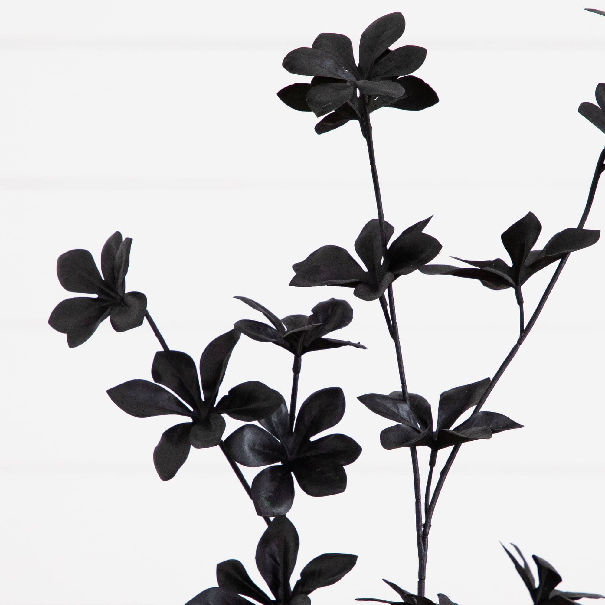 4' Artificial Halloween Black Enkianthus Tree - Image 2