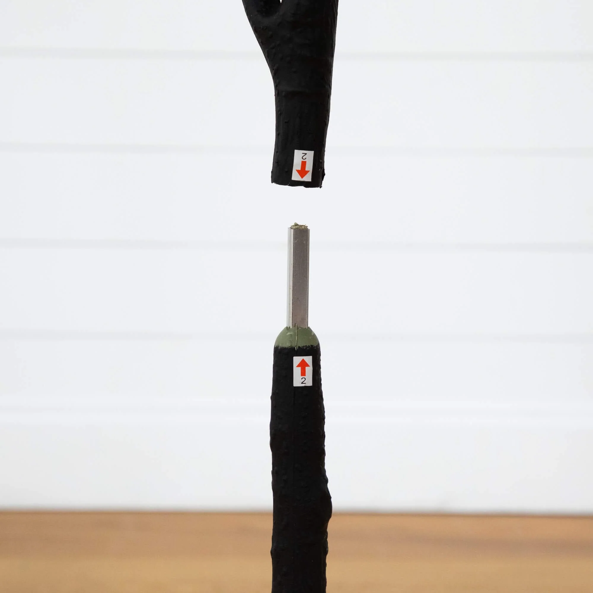 4' Artificial Halloween Black Fiddle Leaf Tree - Image 4