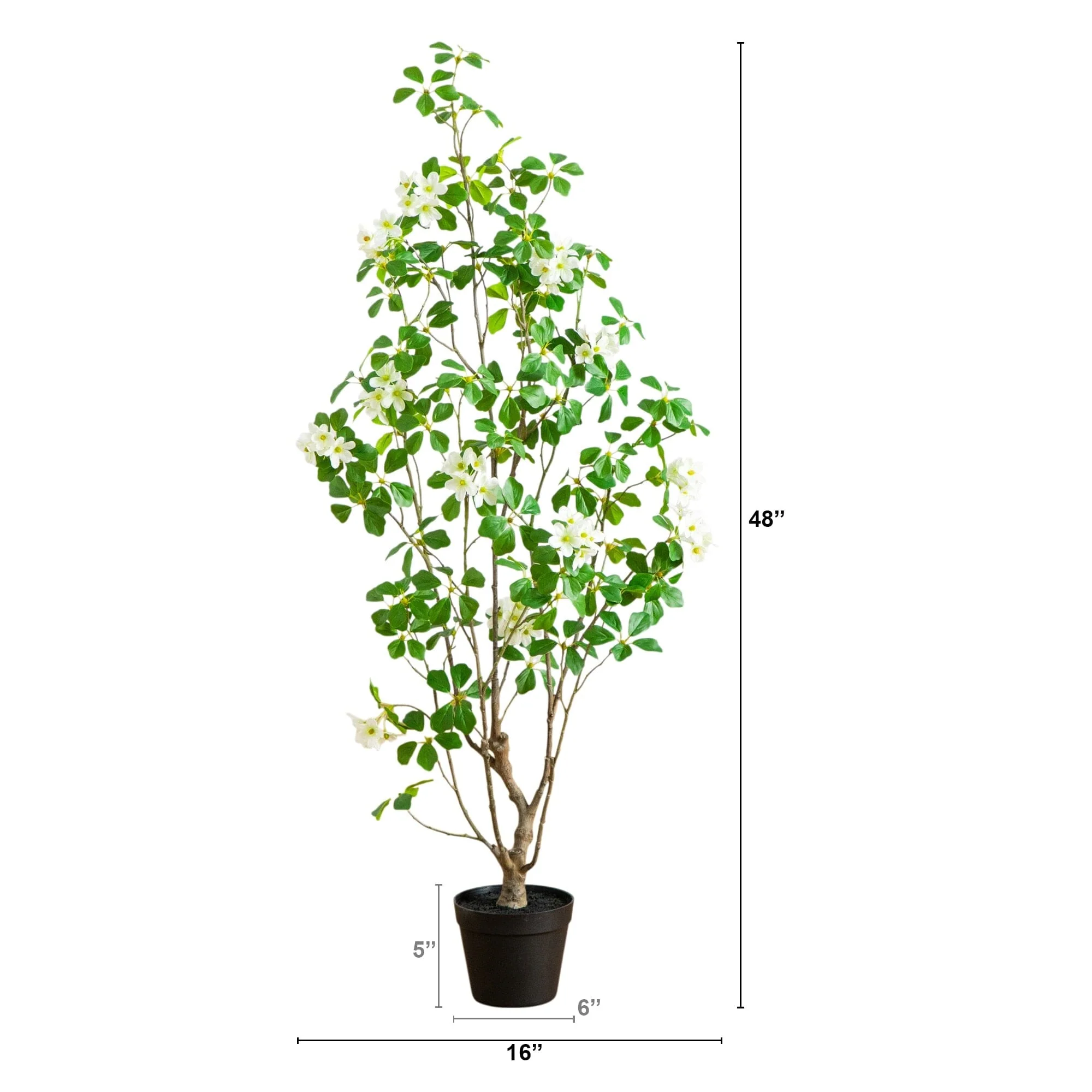 4' Artificial Dogwood Tree - Image 5