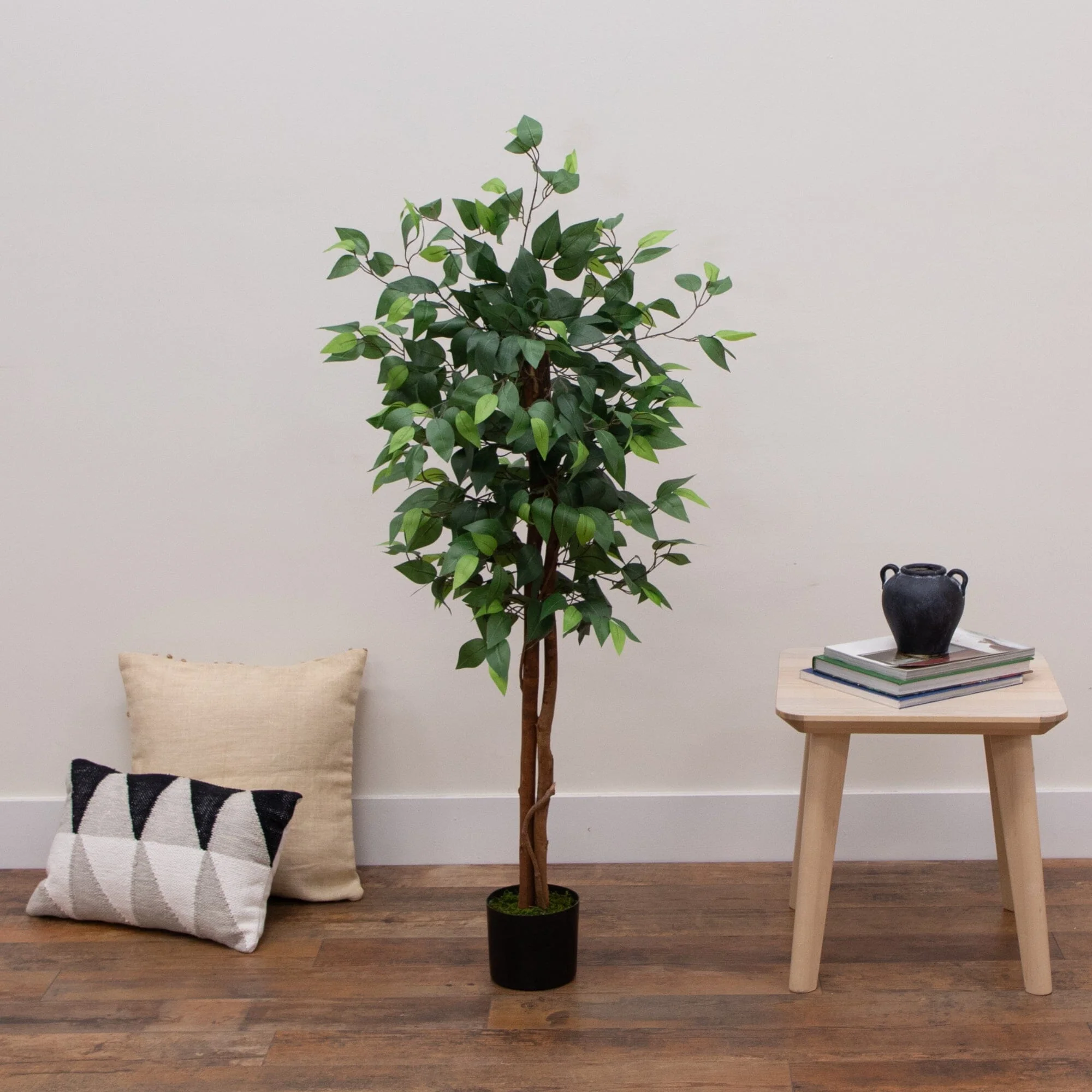 4’ Artificial Double Trunk Ficus Tree - Image 2