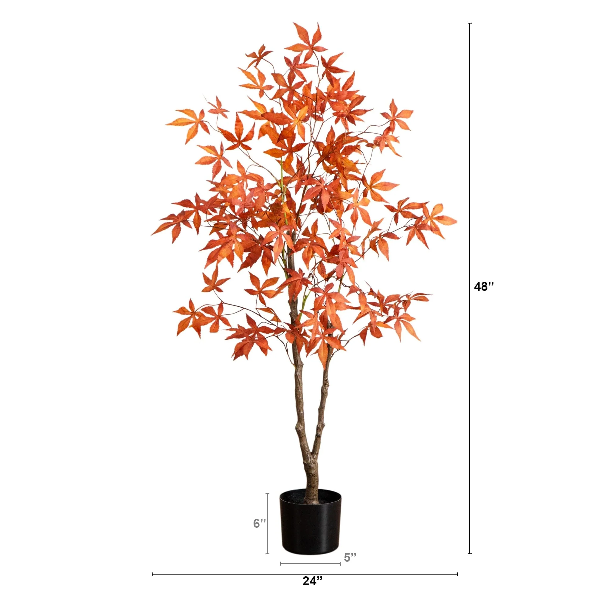 4' Autumn Japanese Maple Artificial Fall Tree - Image 5
