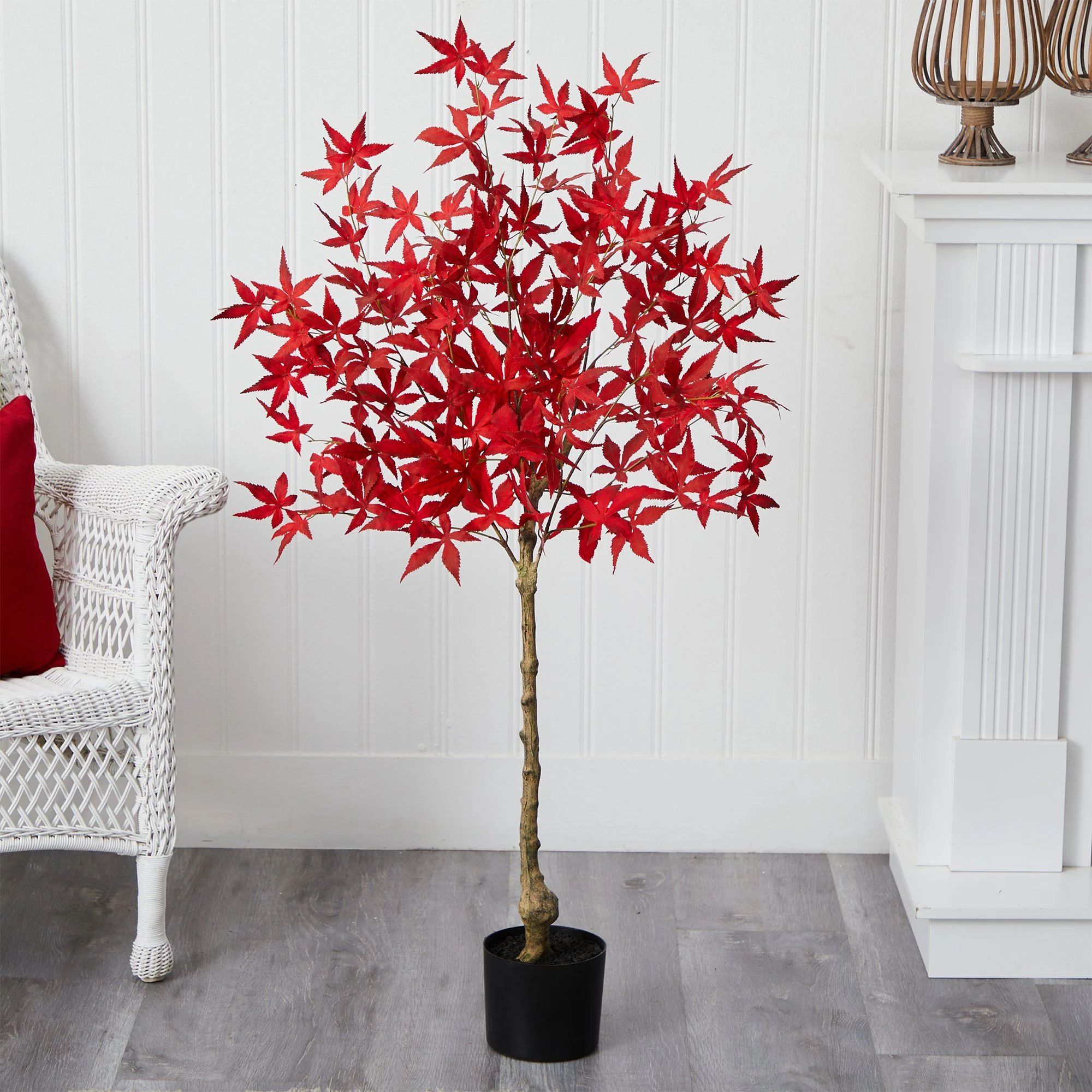 4’ Autumn Maple Artificial Fall Tree - Image 4