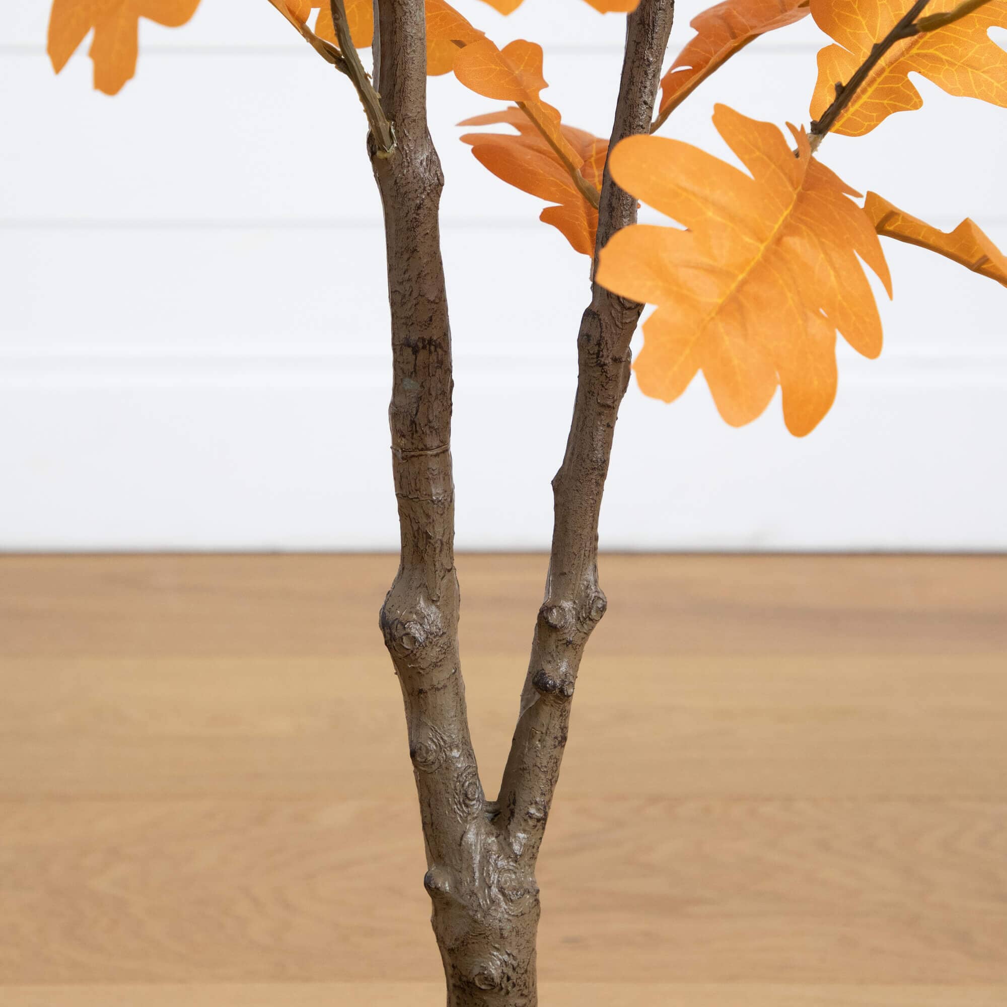 4' Artificial Autumn Oak Tree - Image 4