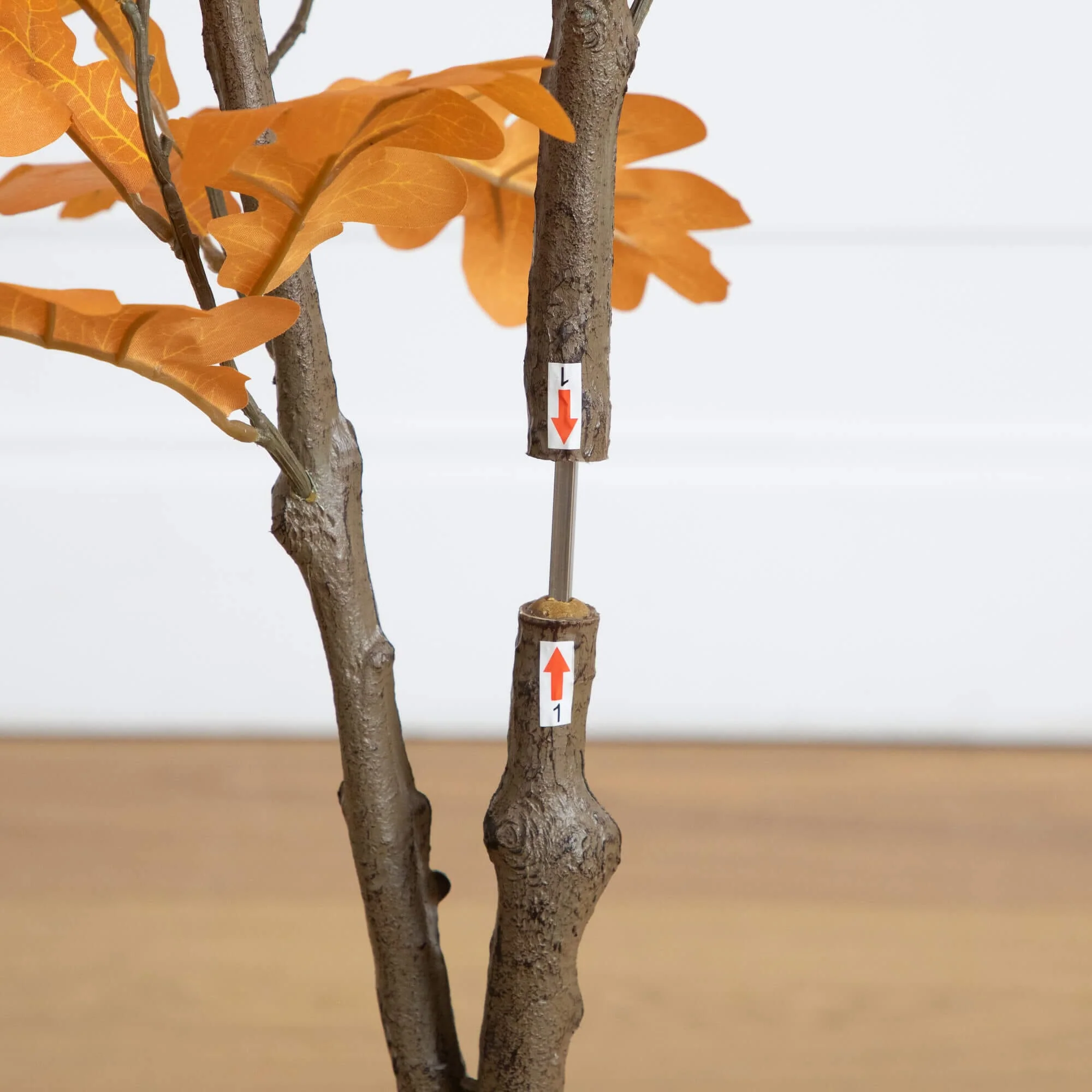 4' Artificial Autumn Oak Tree - Image 5