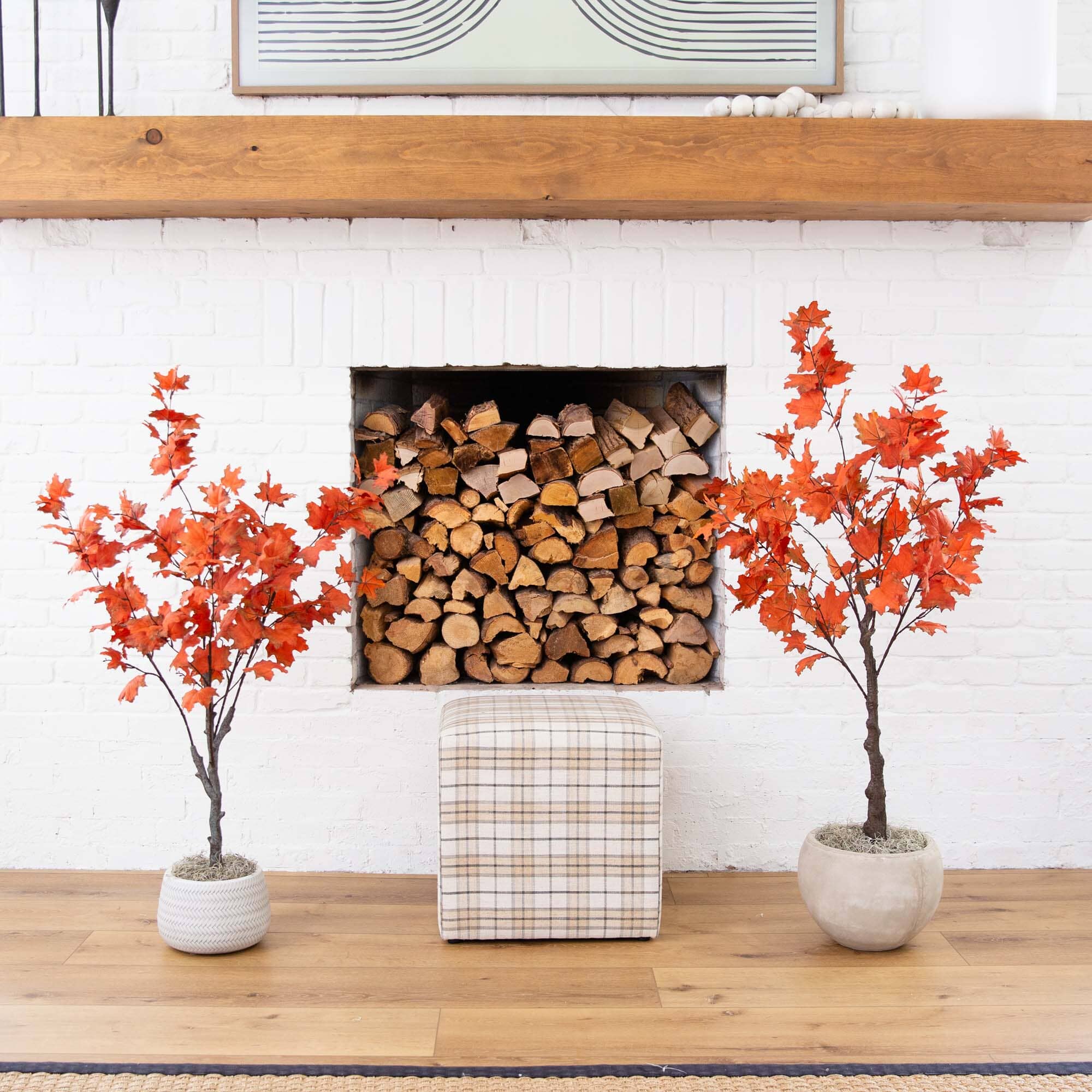 4' Autumn Rustic Maple Artificial Fall Tree - Image 4