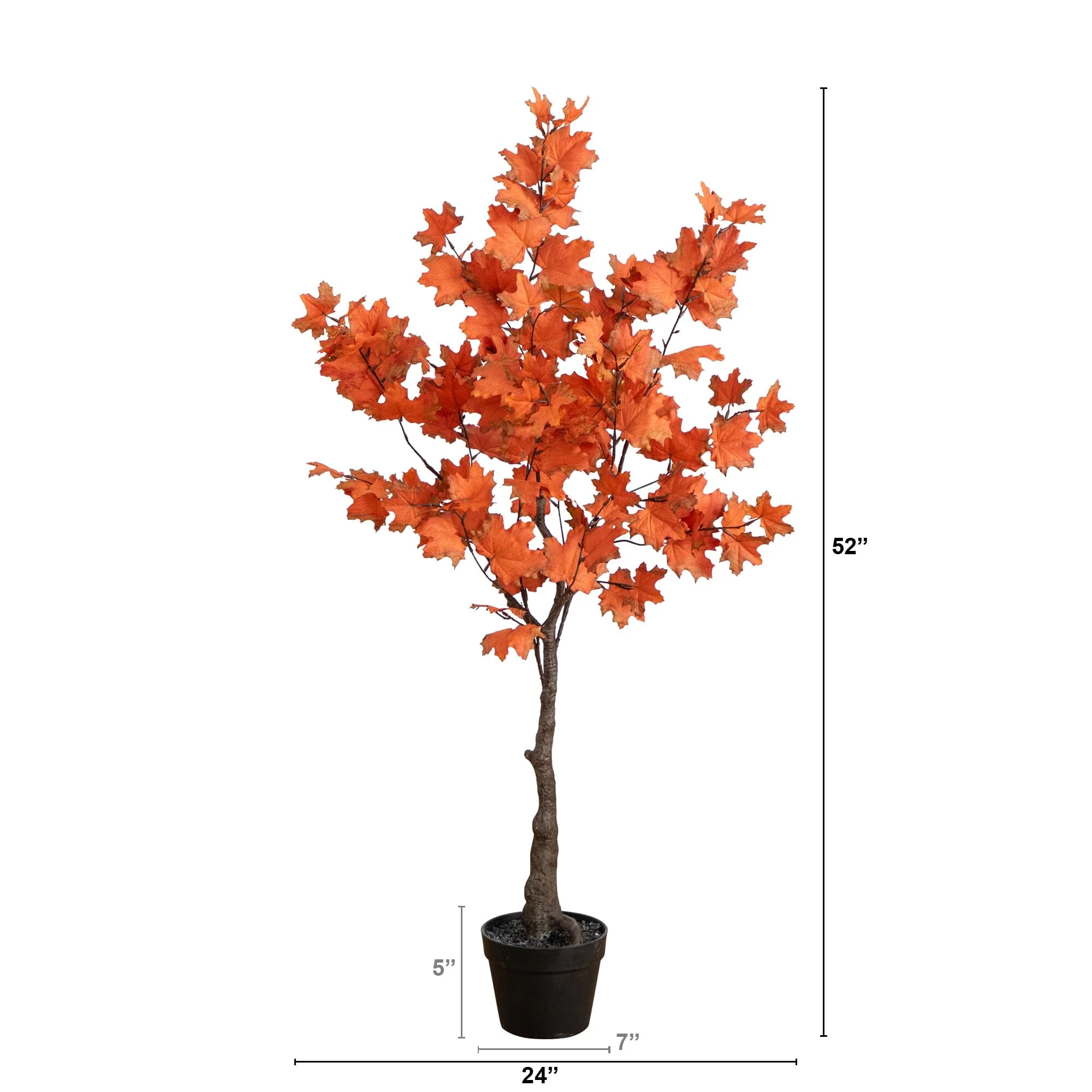 4' Autumn Rustic Maple Artificial Fall Tree - Image 6
