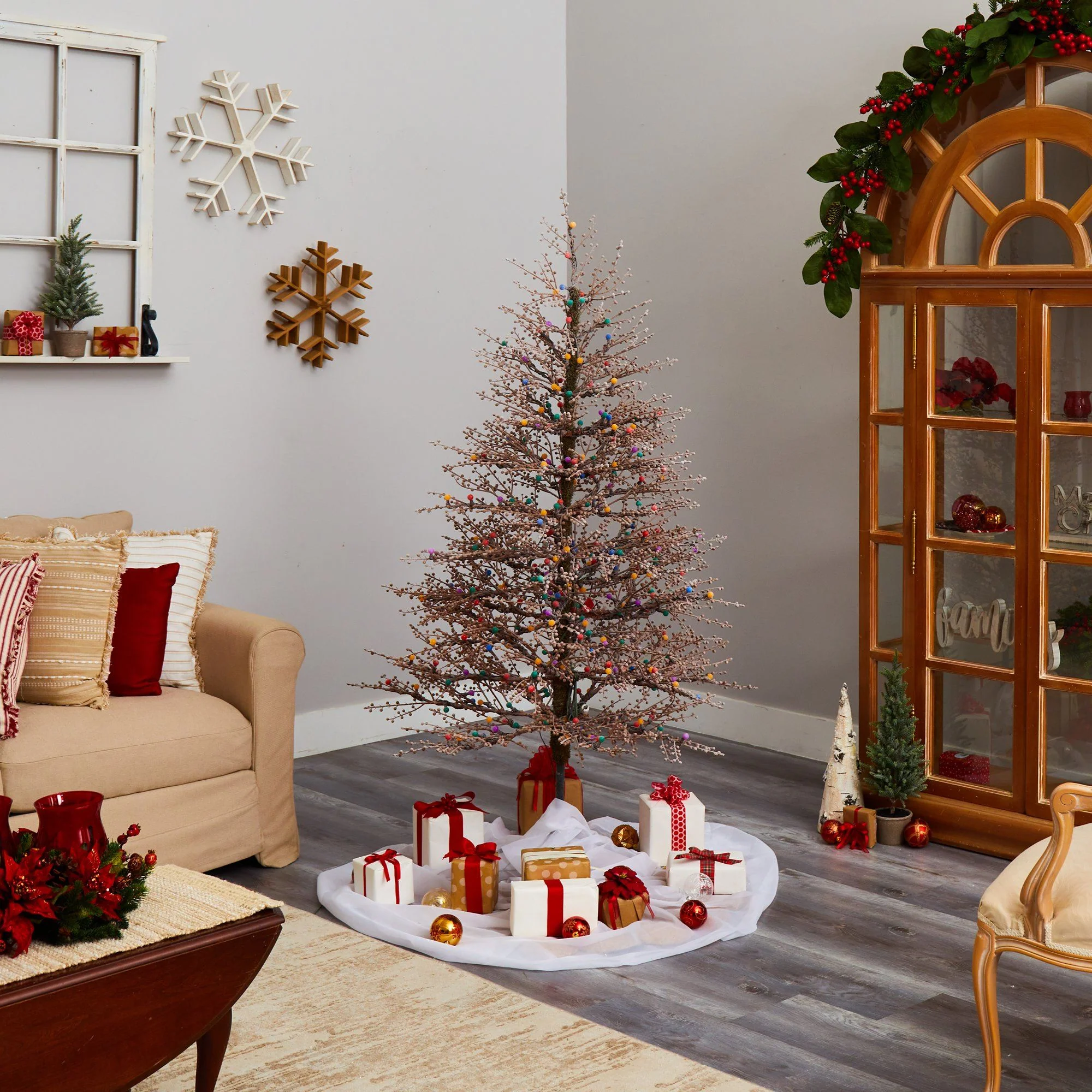 4’ Frosted Berry Twig Artificial Christmas Tree - Image 8