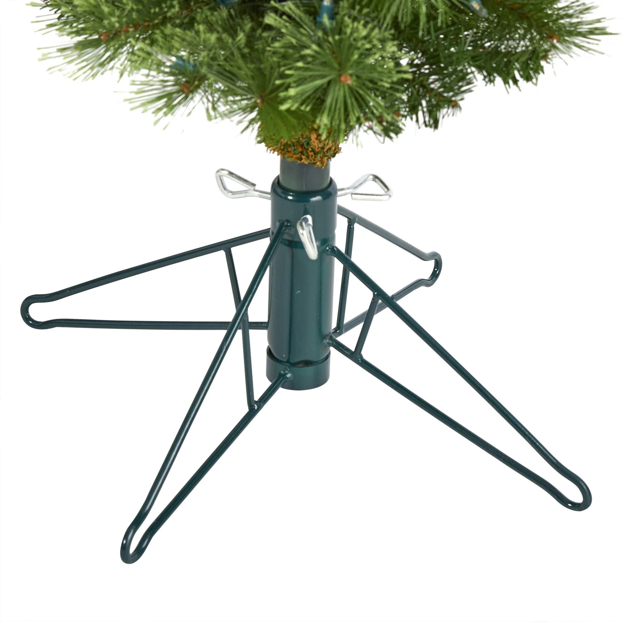 4' Green Pencil Artificial Christmas Tree with 100 Clear (Multifunction) LED Lights and 140 Bendable Branches - Image 5