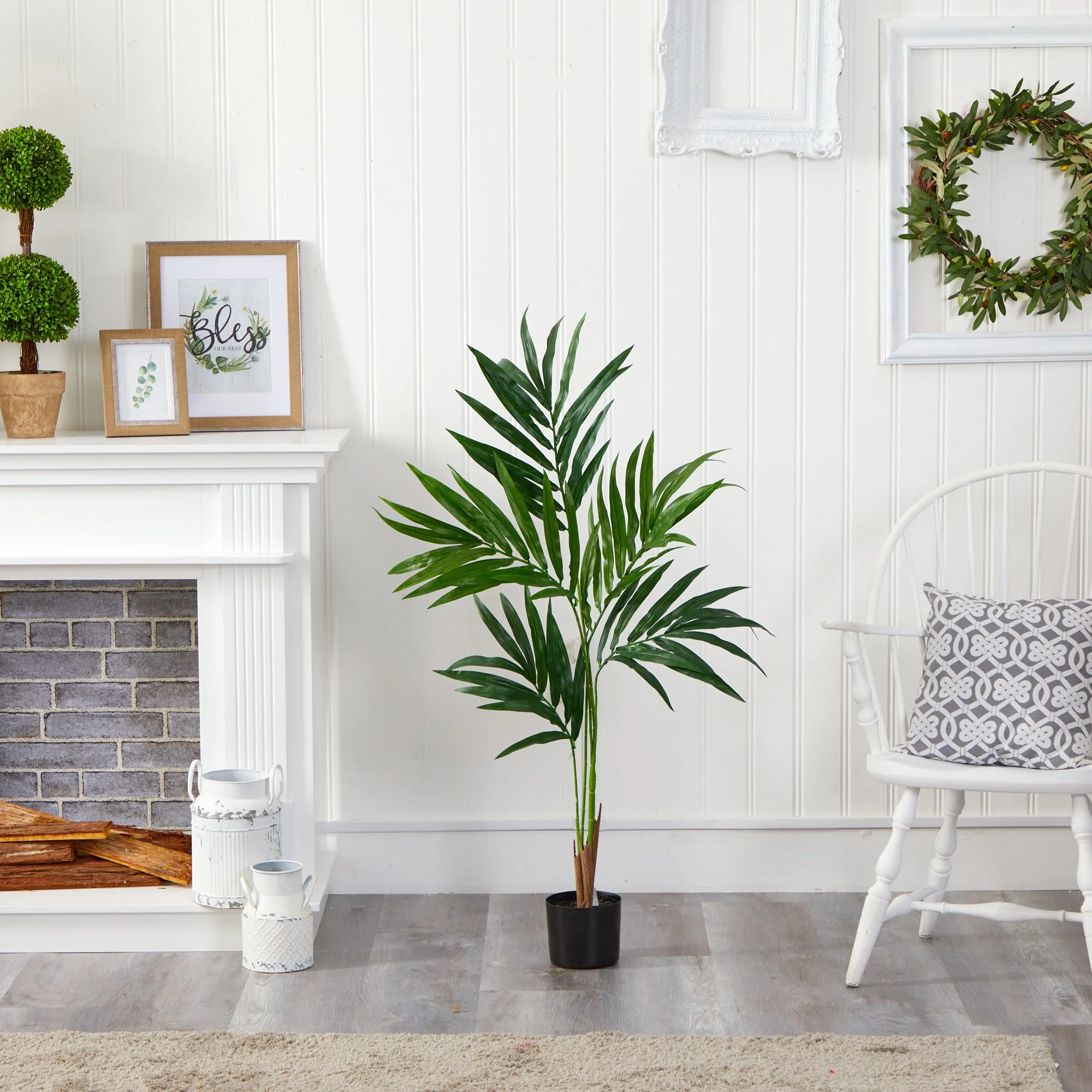 4’ Kentia Artificial Palm Tree - Image 4