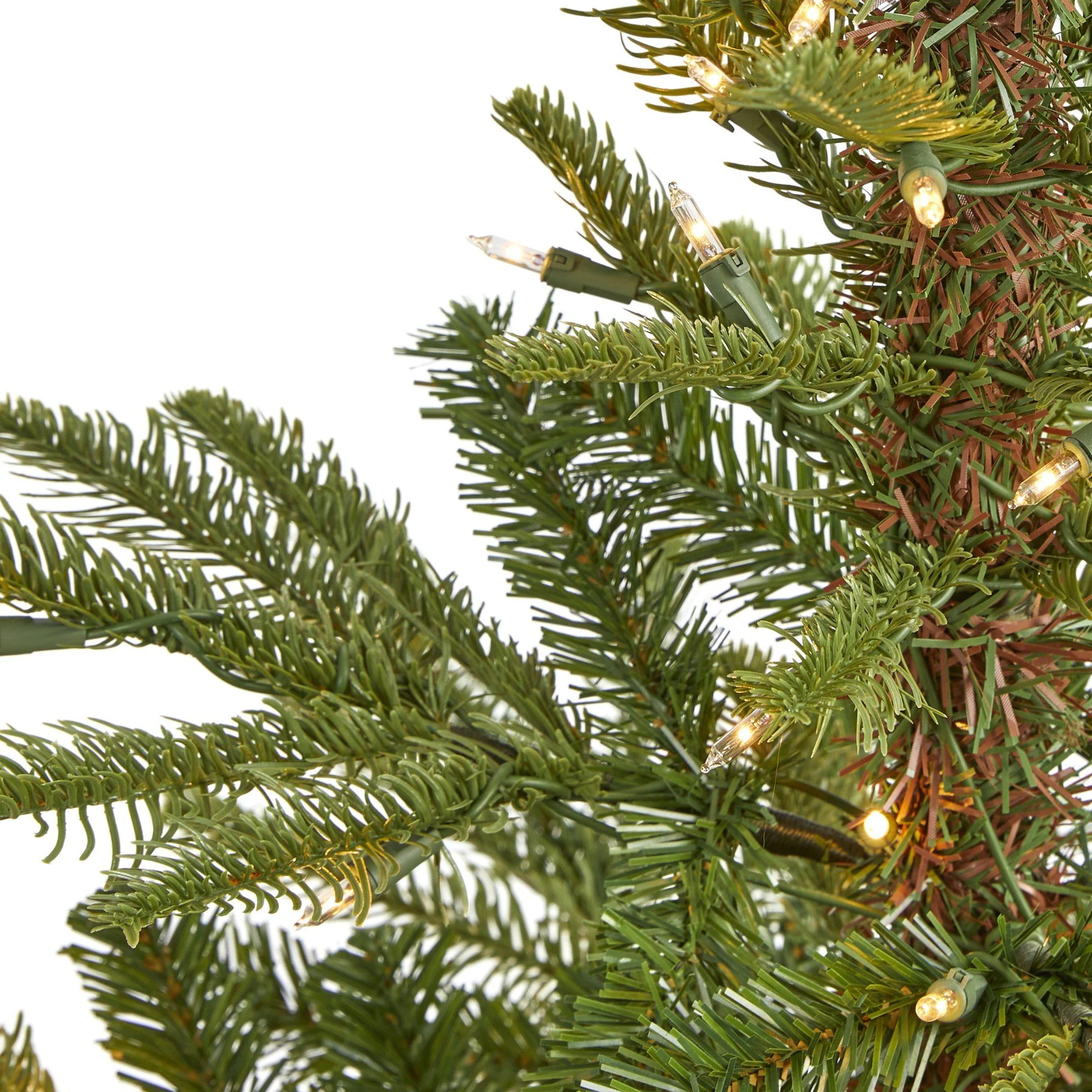 4’ Layered Washington Spruce Artificial Christmas Tree with 100 Clear LED Lights and 189 Bendable Branches - Image 3