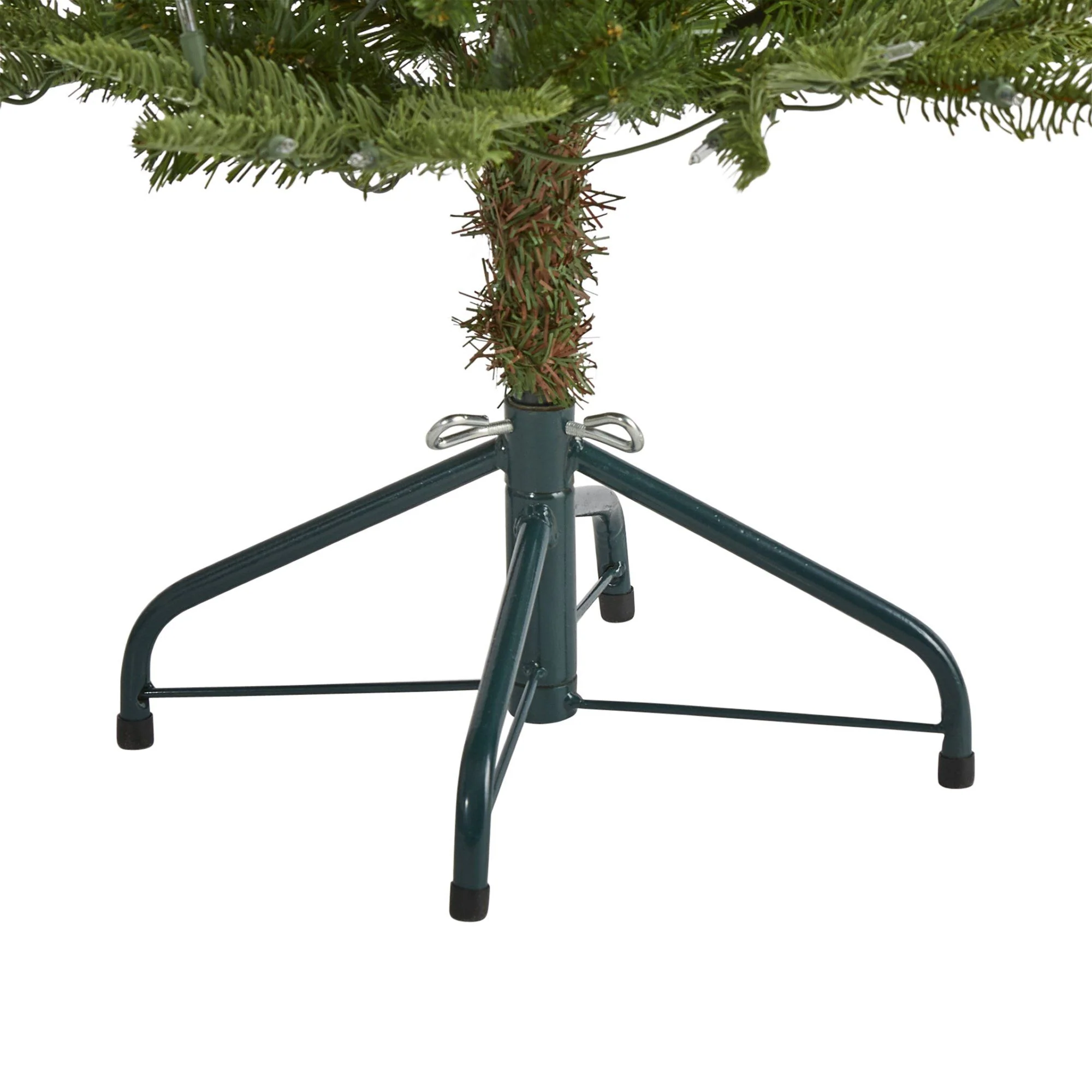 4’ Layered Washington Spruce Artificial Christmas Tree with 100 Clear LED Lights and 189 Bendable Branches - Image 4
